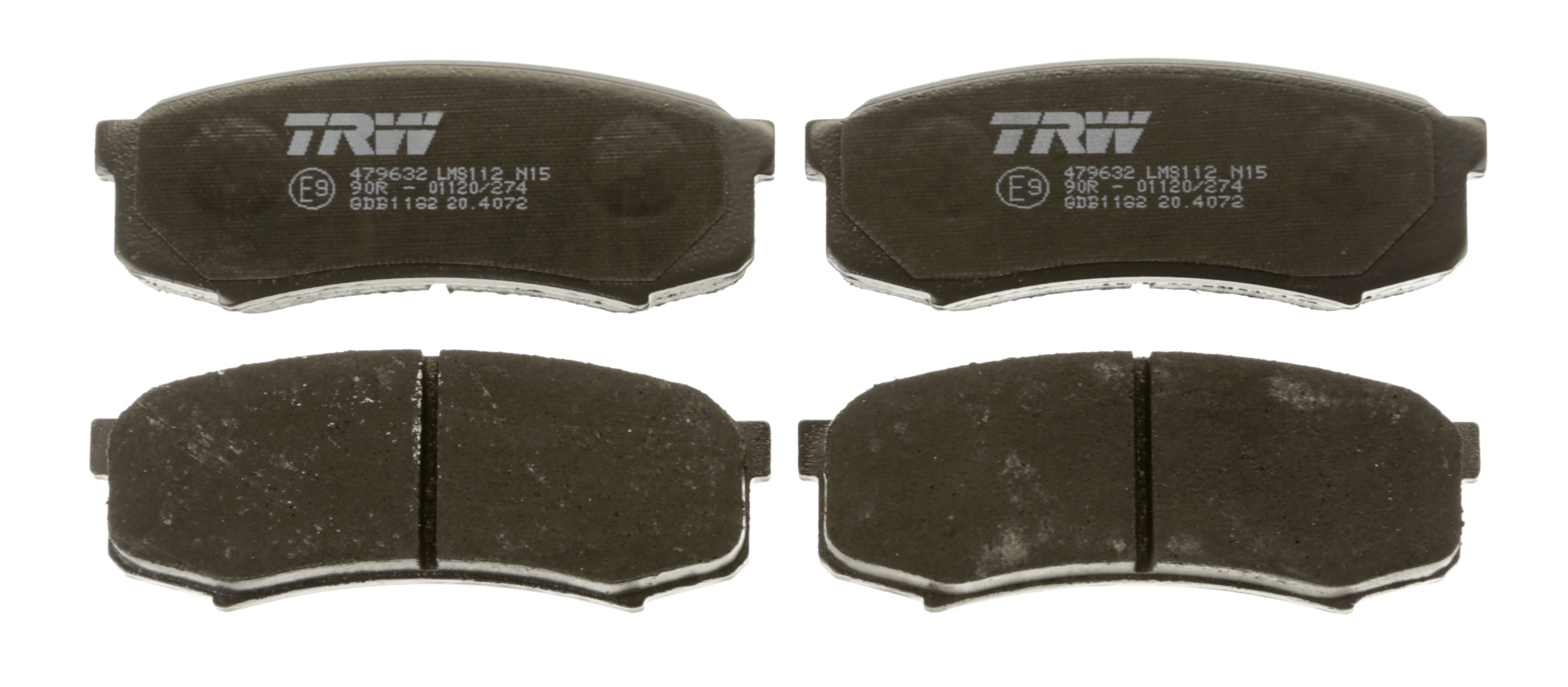 Brake Pad Set, disc brake - GDB1182 TRW