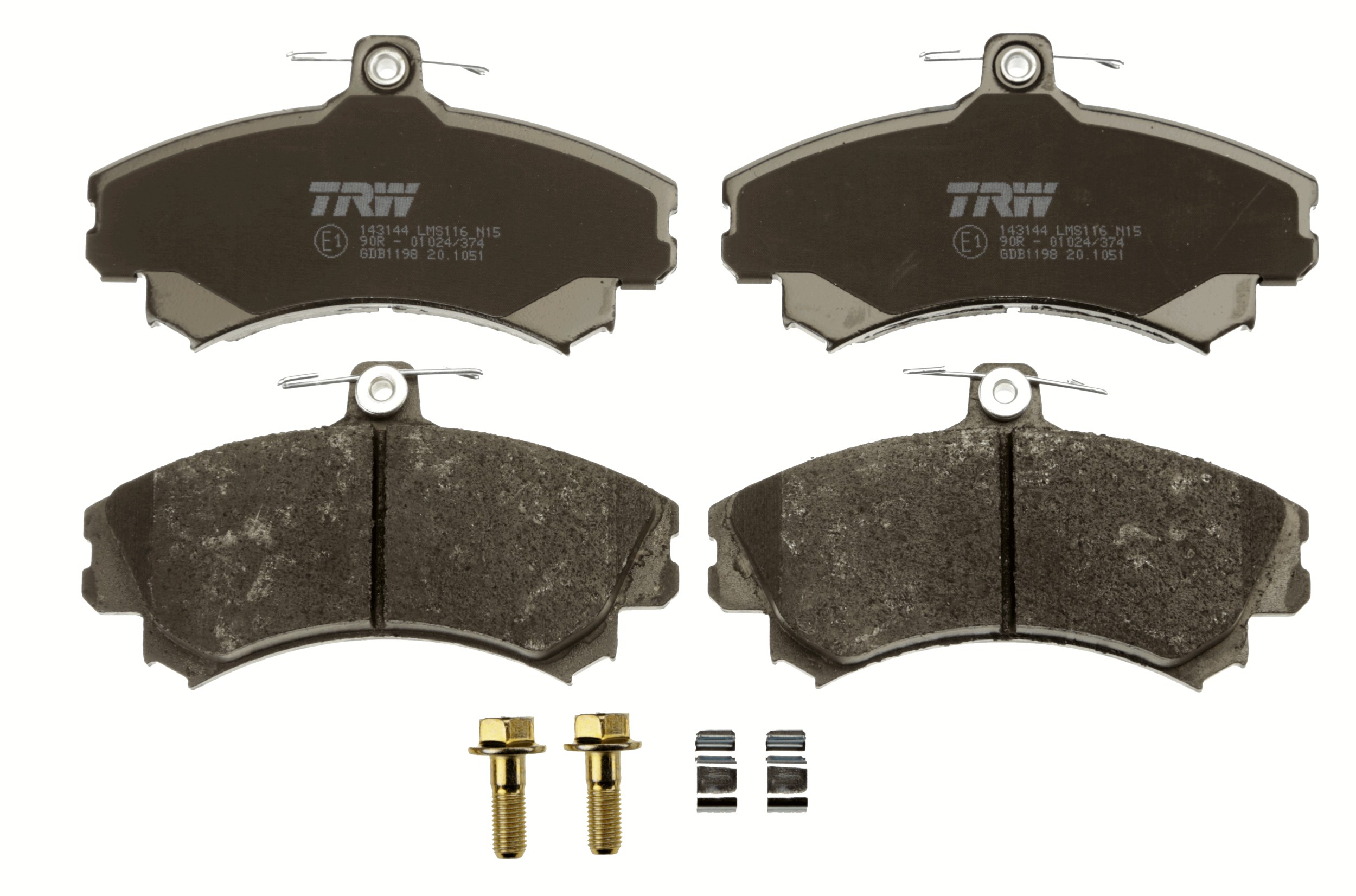 Brake Pad Set, disc brake - GDB1198 TRW