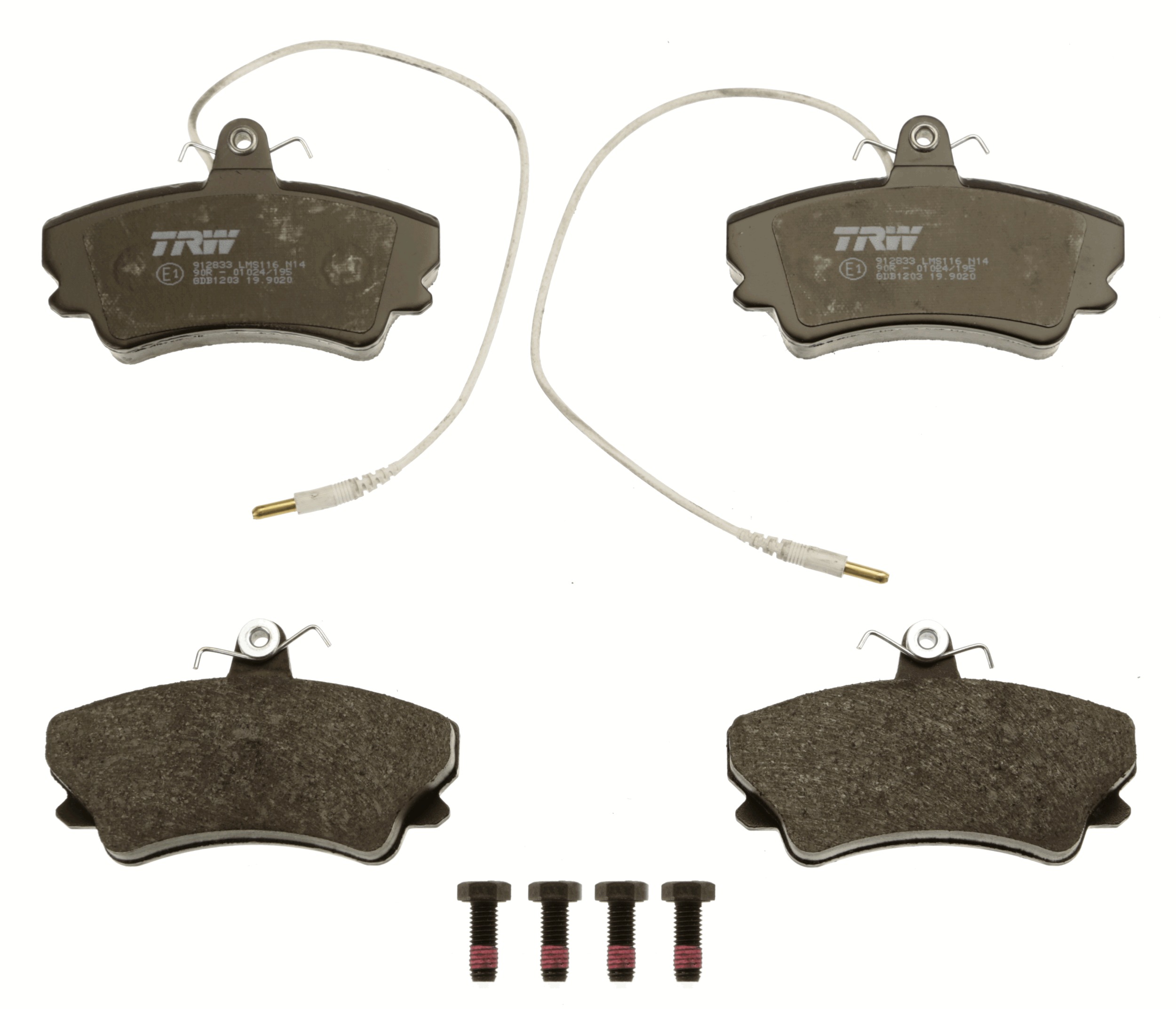 Brake Pad Set, disc brake - GDB1203 TRW