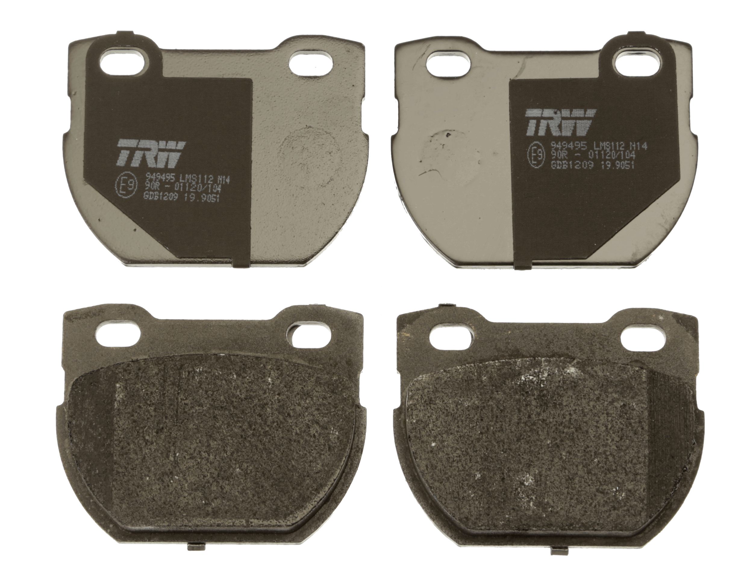 Brake Pad Set, disc brake - GDB1209 TRW