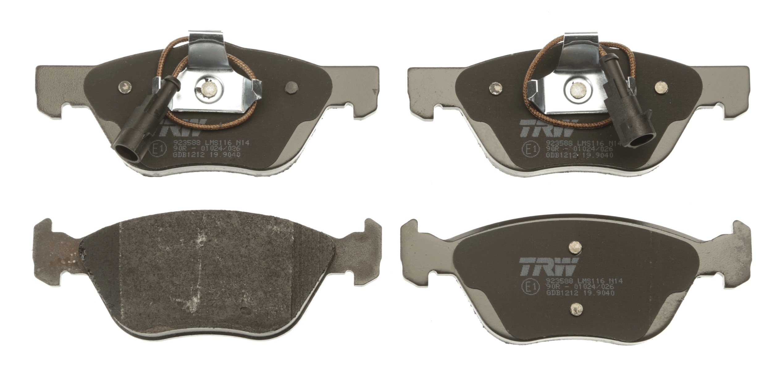 Brake Pad Set, disc brake - GDB1212 TRW