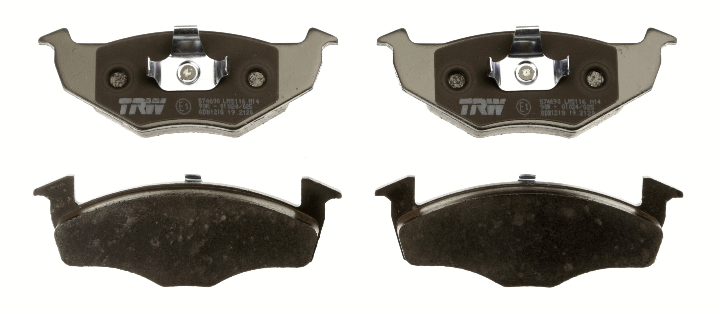 Kit pastiglie freno, Freno a disco - GDB1218 TRW