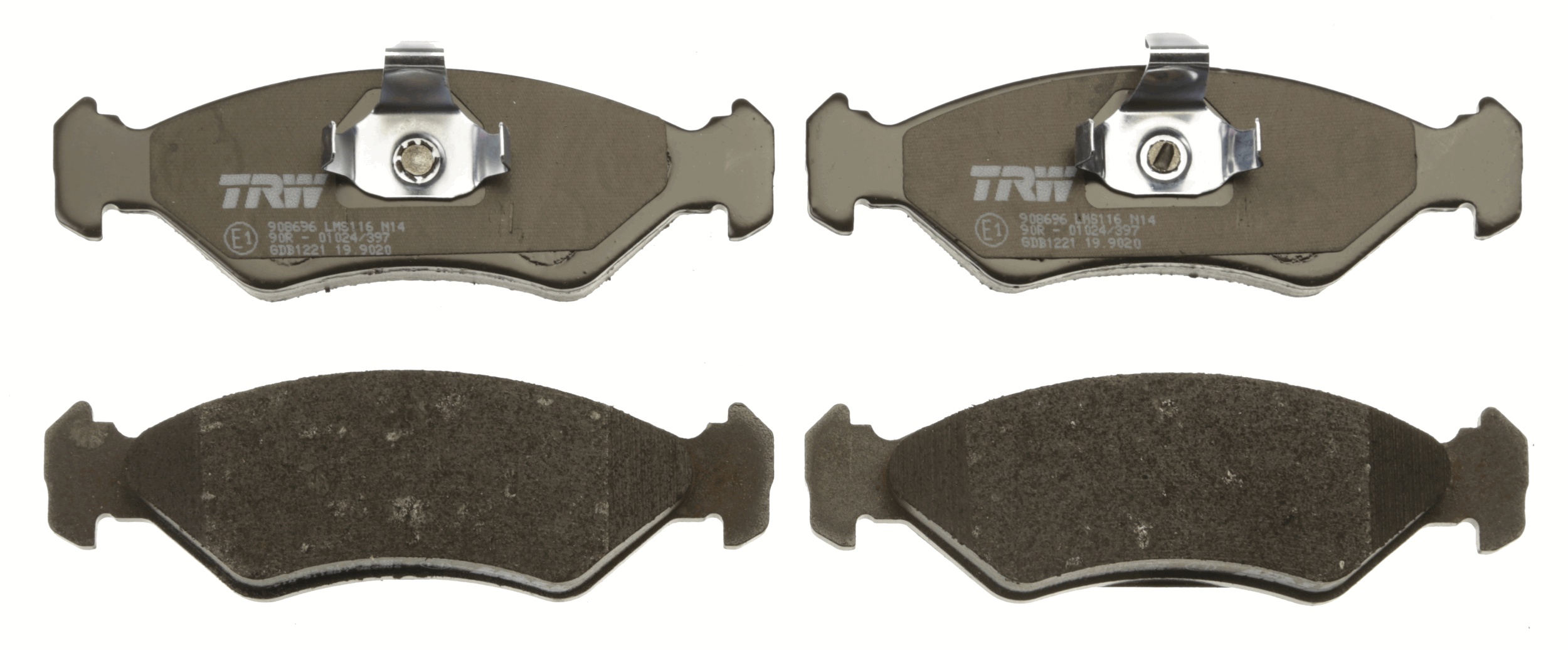 Brake Pad Set, disc brake - GDB1221 TRW