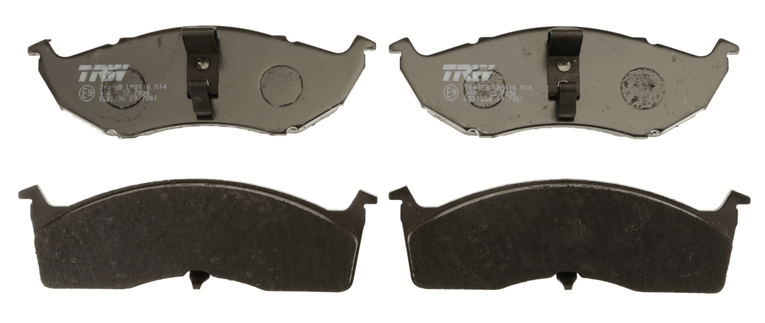 Brake Pad Set, disc brake - GDB1236 TRW