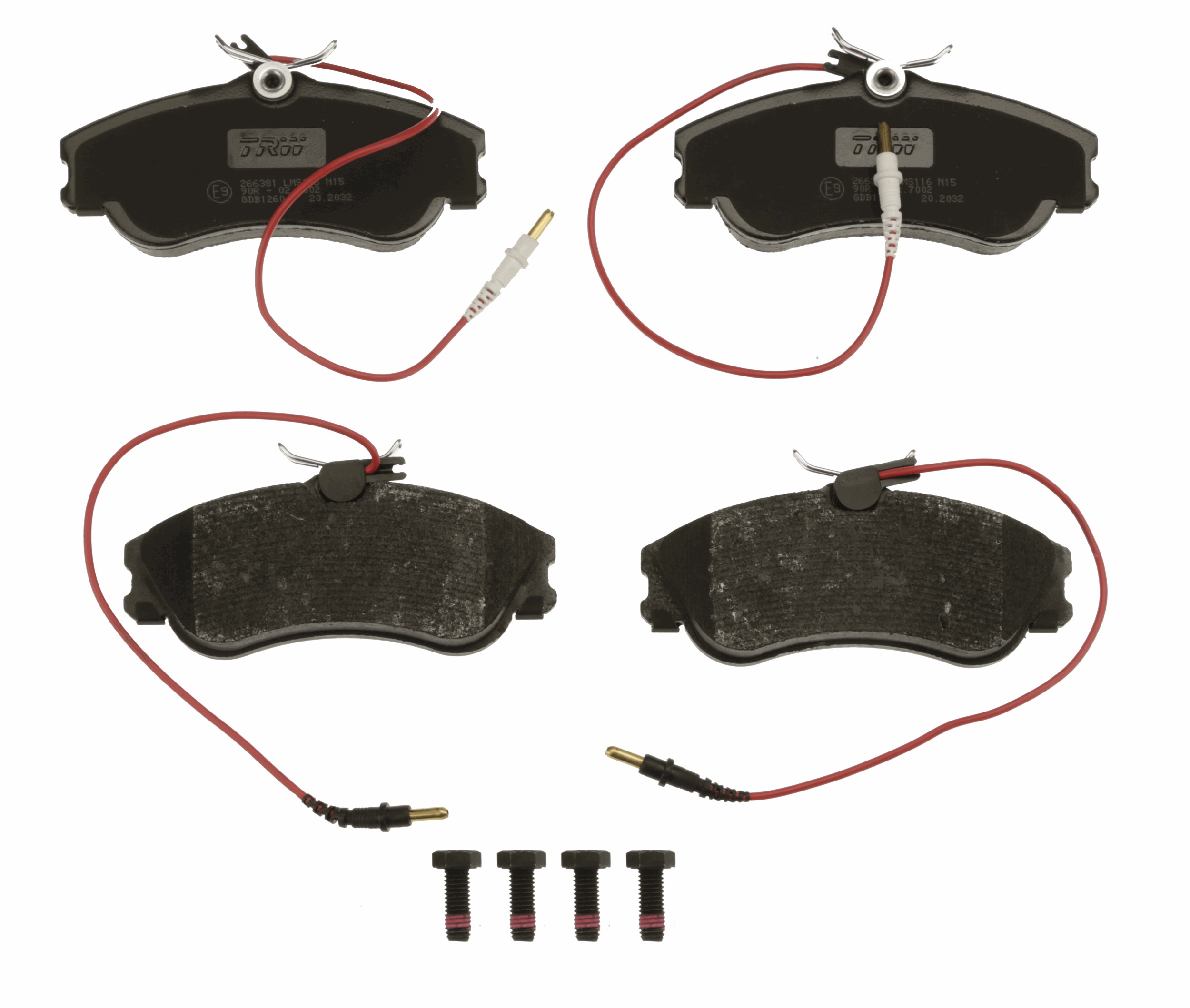 Brake Pad Set, disc brake - GDB1260 TRW