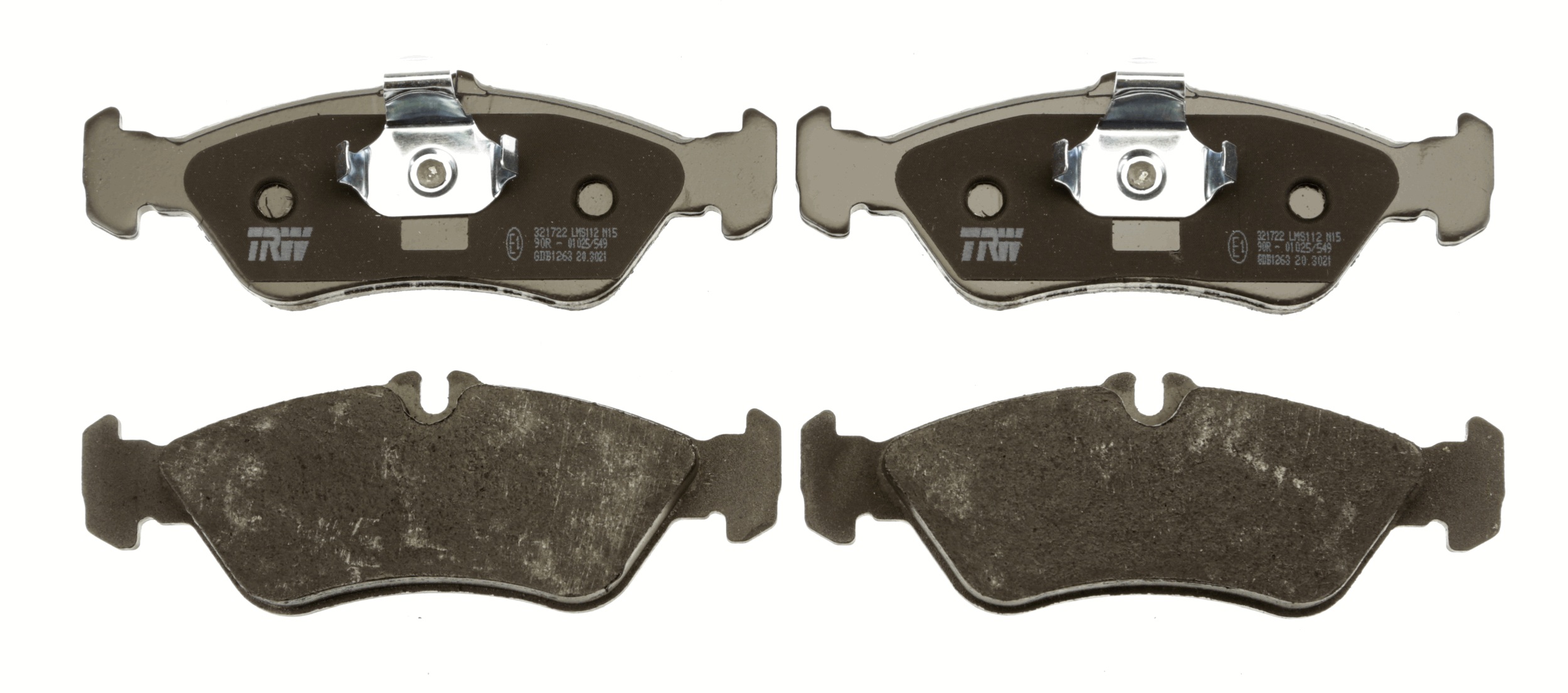 Brake Pad Set, disc brake - GDB1263 TRW