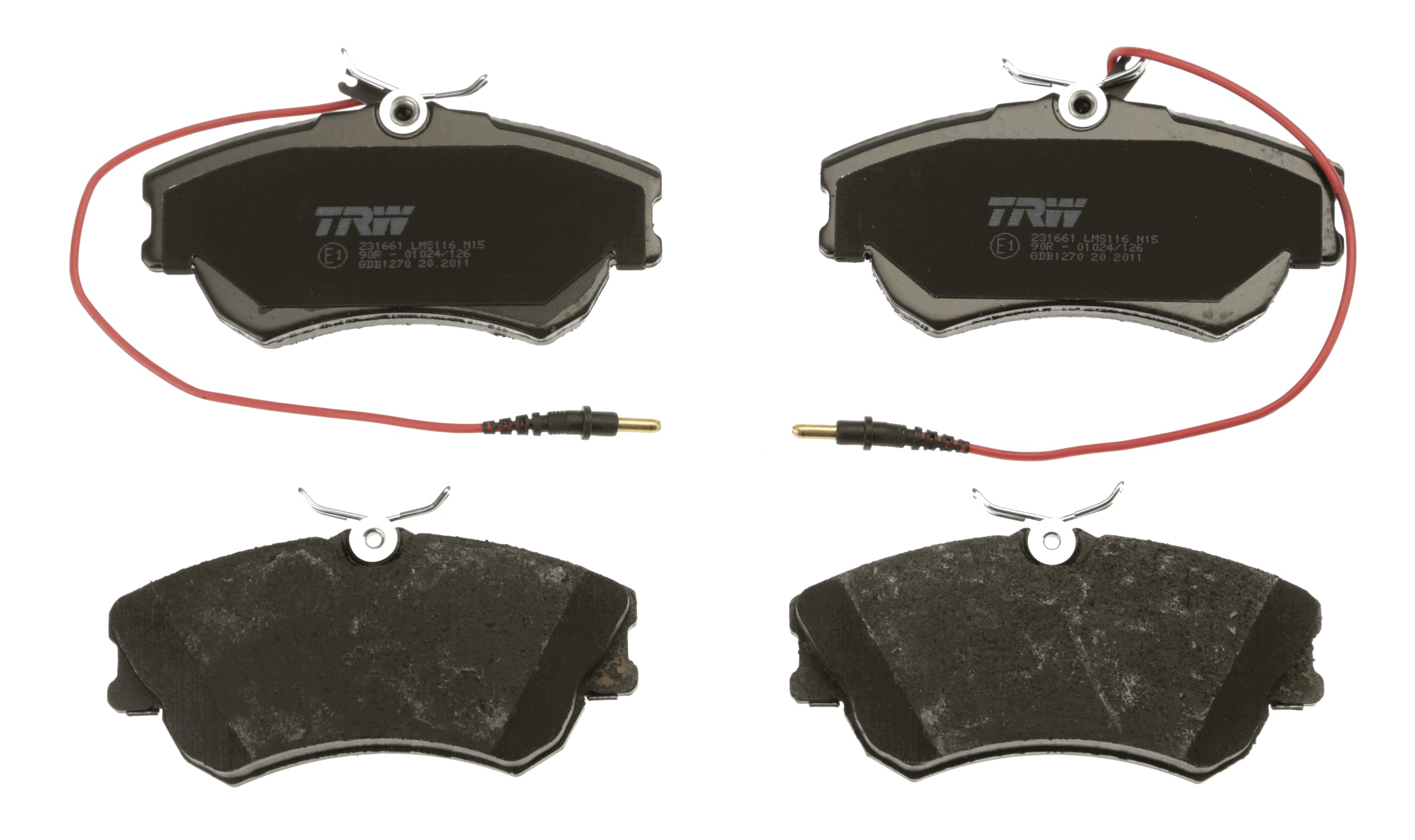 Brake Pad Set, disc brake - GDB1270 TRW