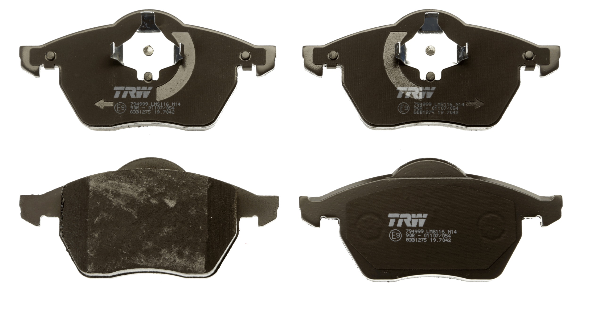 Brake Pad Set, disc brake - GDB1275 TRW