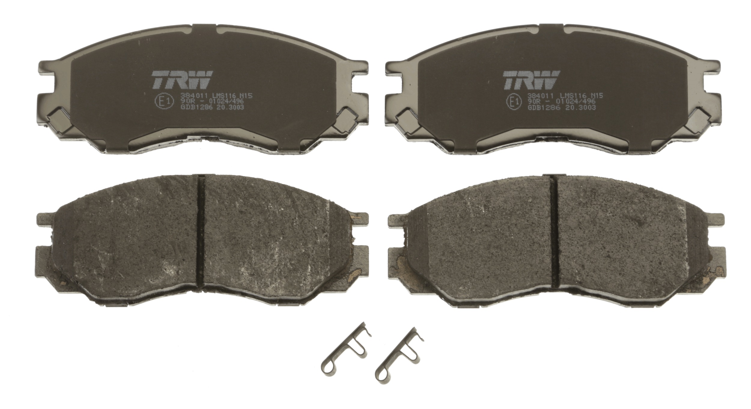 Brake Pad Set, disc brake - GDB1286 TRW