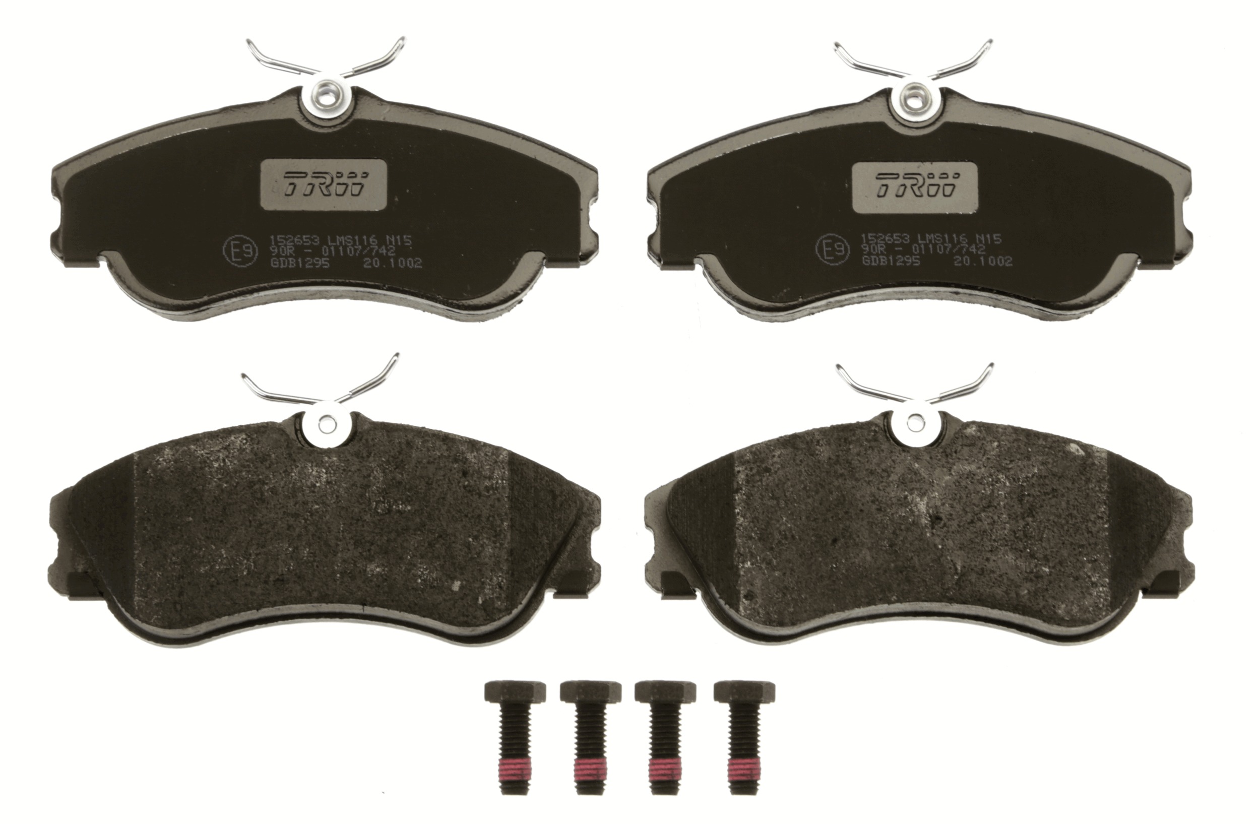 Brake Pad Set, disc brake - GDB1295 TRW