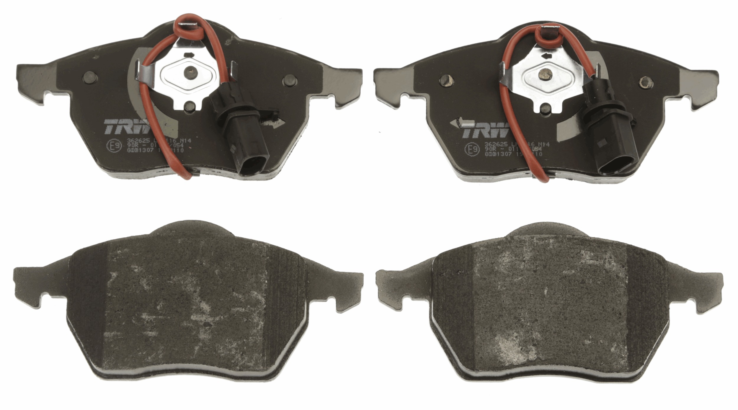 Brake Pad Set, disc brake - GDB1307 TRW