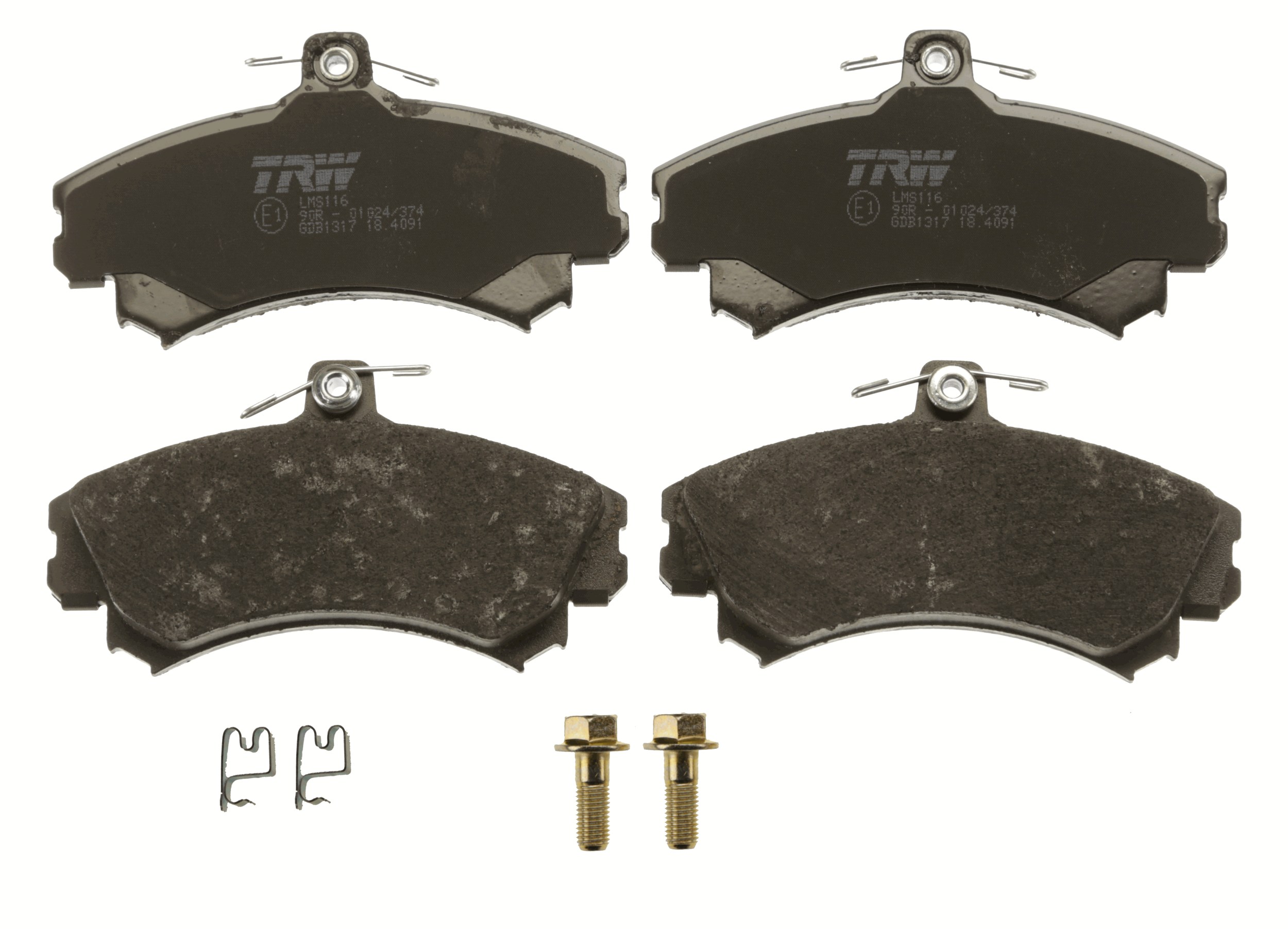 Brake Pad Set, disc brake - GDB1317 TRW