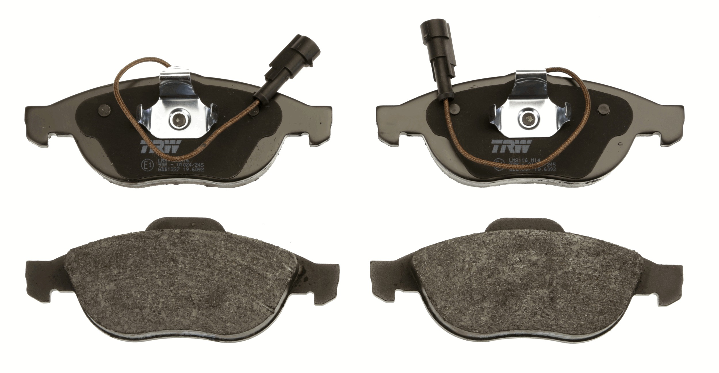 Brake Pad Set, disc brake - GDB1337 TRW