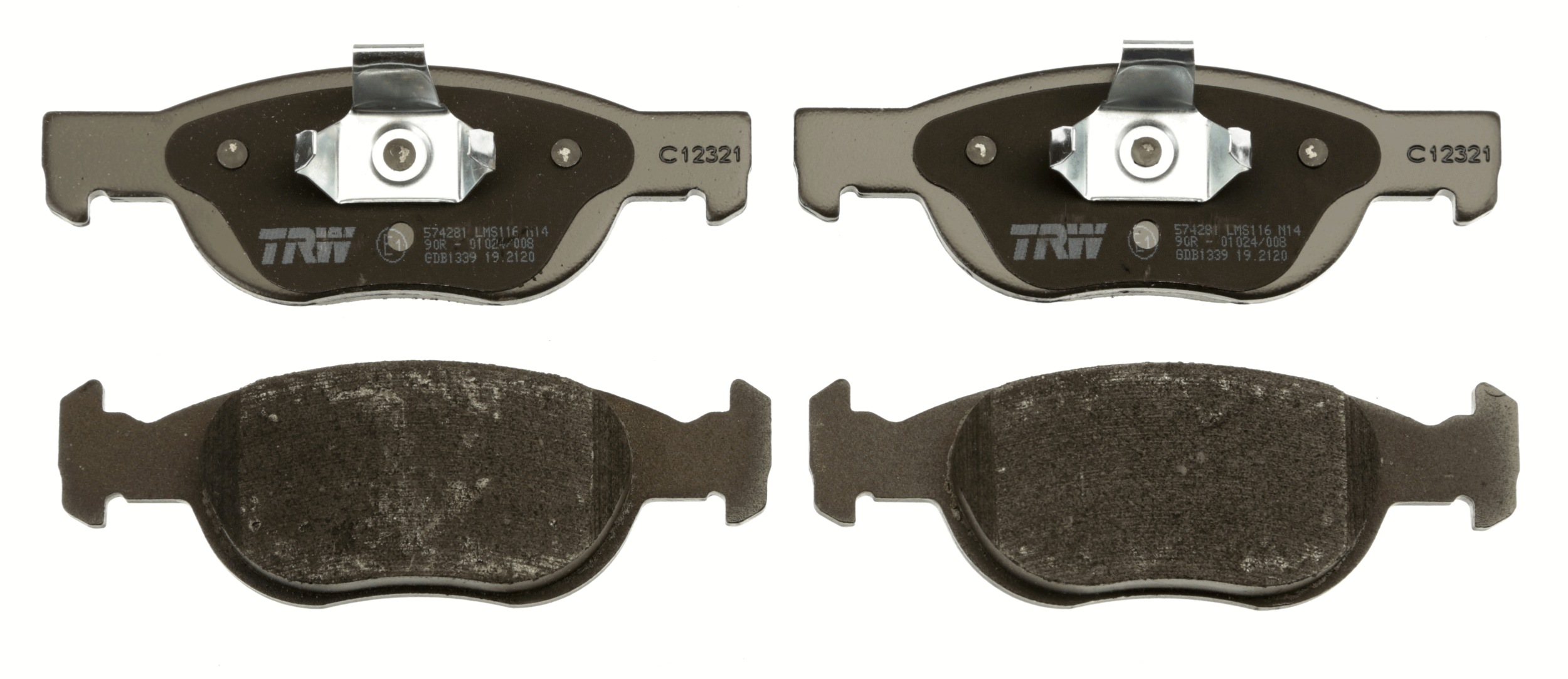 Brake Pad Set, disc brake - GDB1339 TRW
