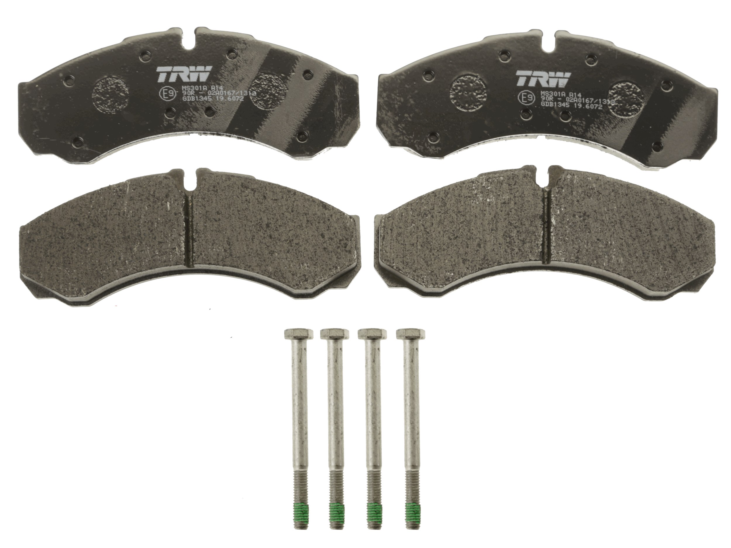 Brake Pad Set, disc brake - GDB1345 TRW