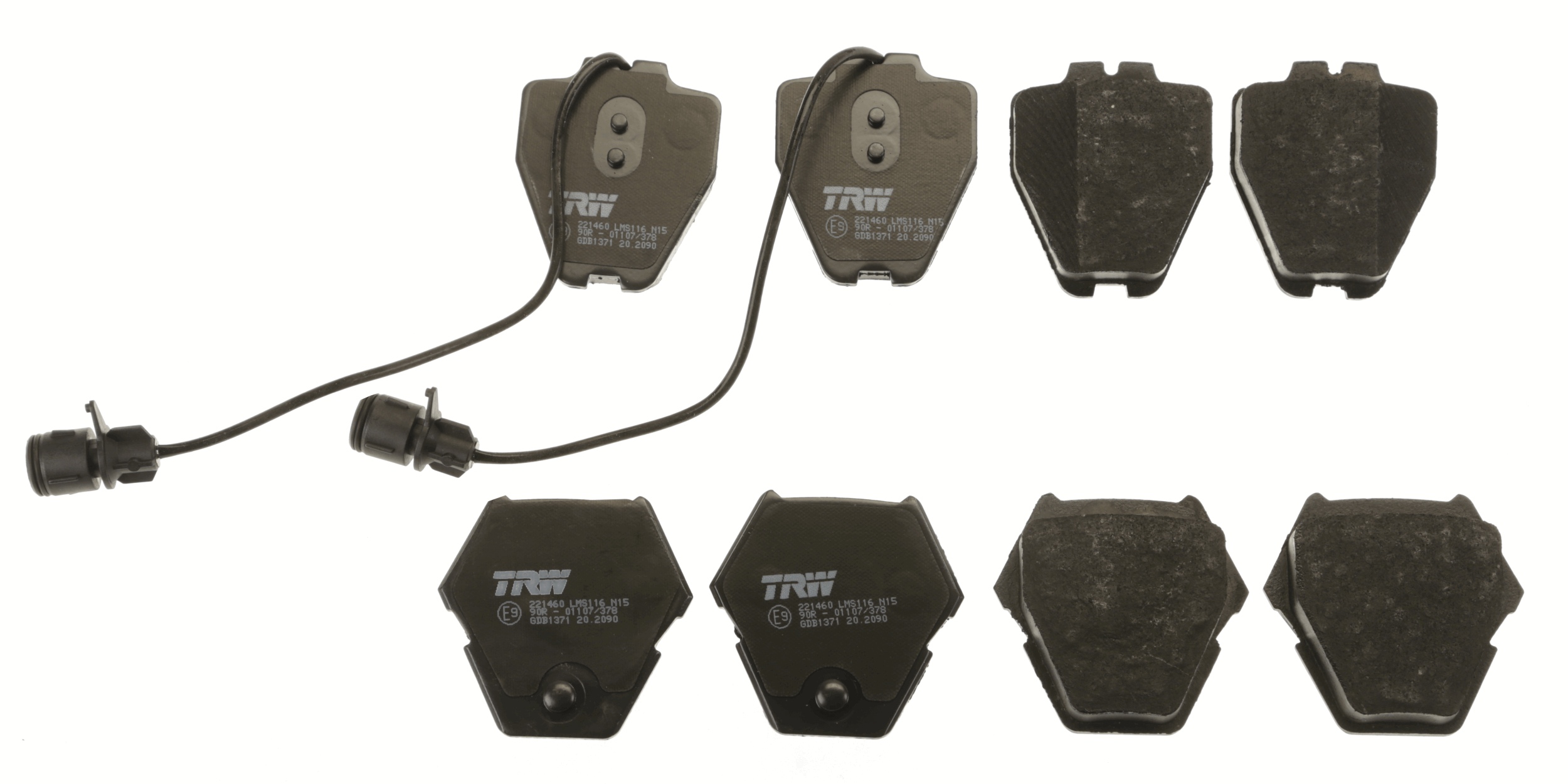 Brake Pad Set, disc brake - GDB1371 TRW