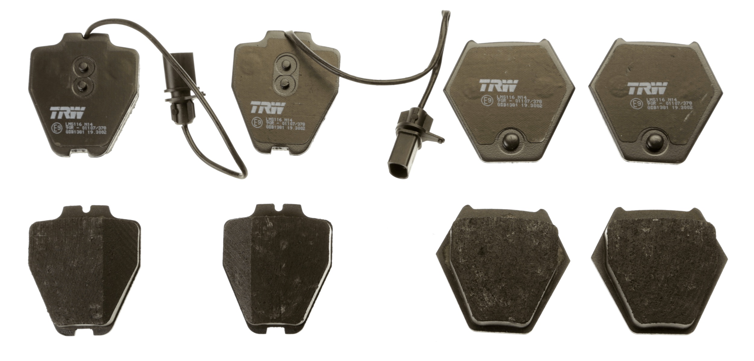 Brake Pad Set, disc brake - GDB1381 TRW