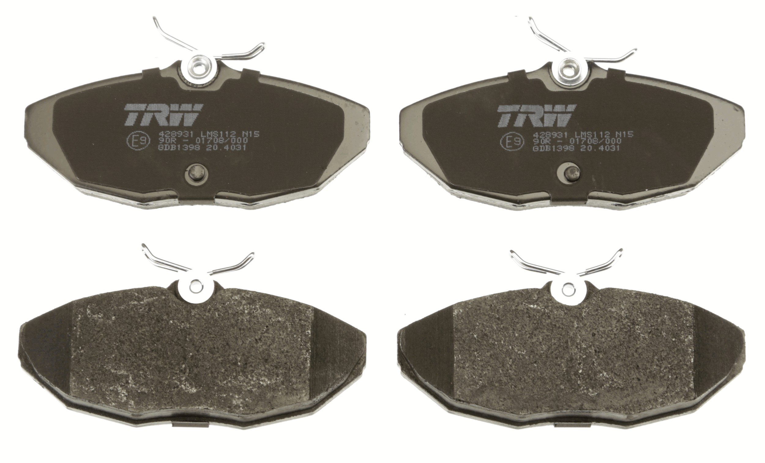 Brake Pad Set, disc brake - GDB1398 TRW
