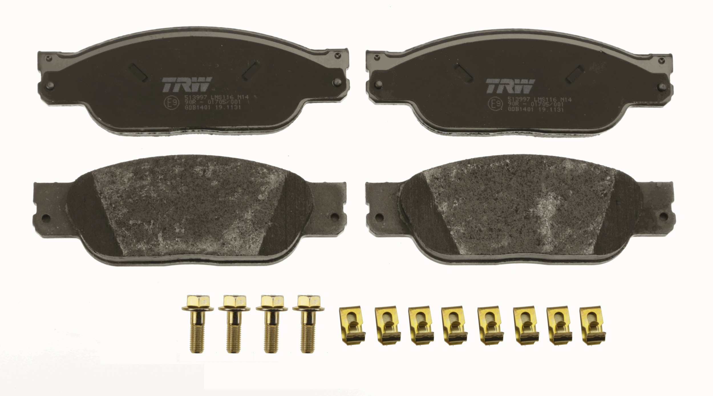 Brake Pad Set, disc brake - GDB1401 TRW
