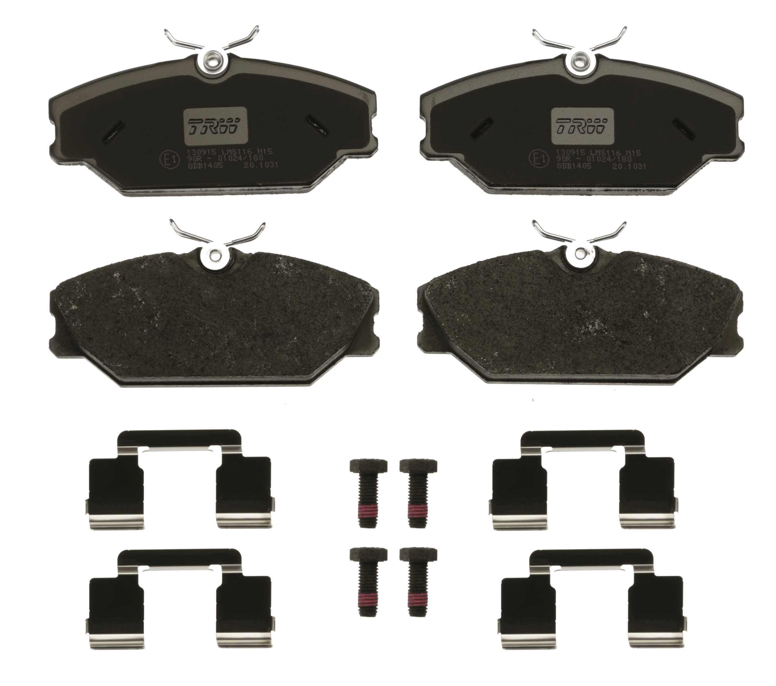 Brake Pad Set, disc brake - GDB1405 TRW