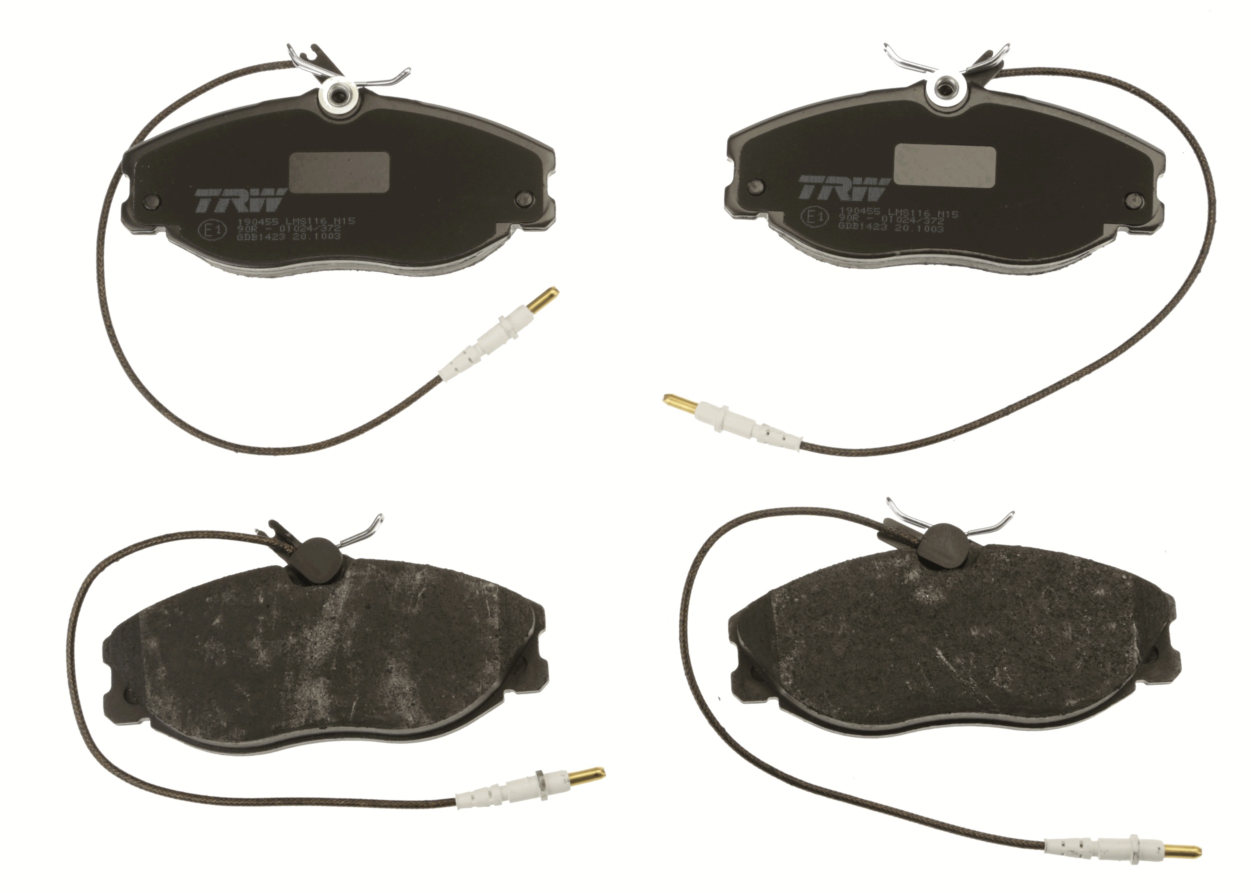 Brake Pad Set, disc brake - GDB1423 TRW