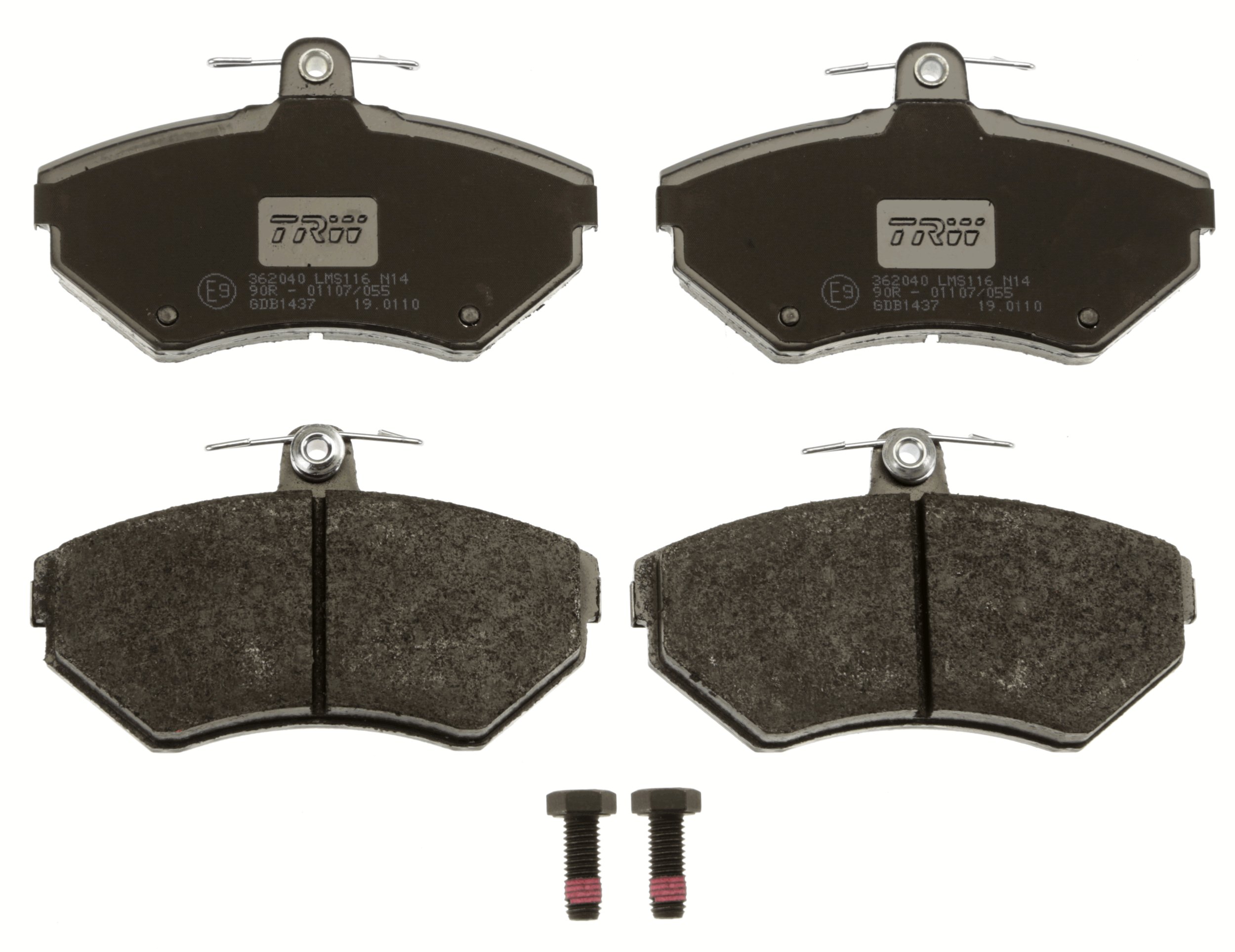 Brake Pad Set, disc brake - GDB1437 TRW
