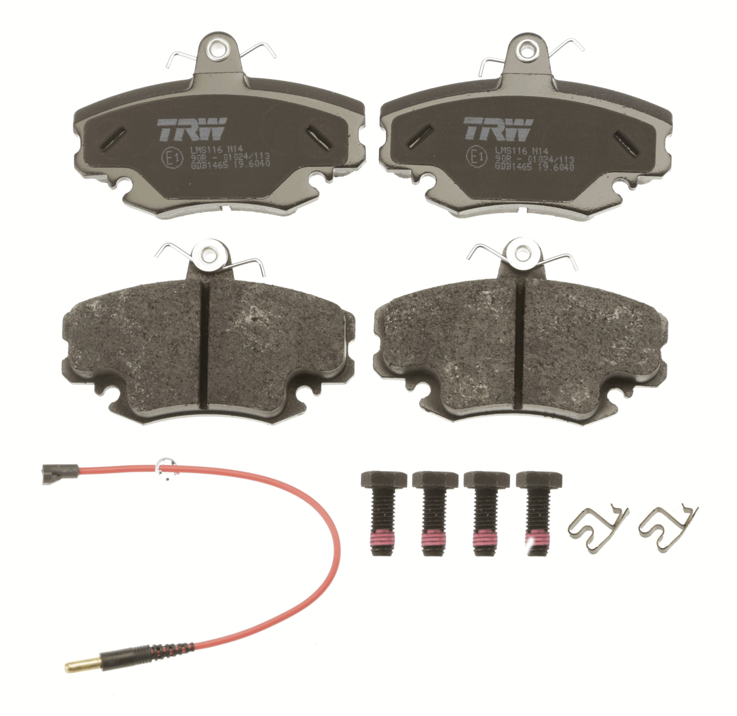 Brake Pad Set, disc brake - GDB1465 TRW