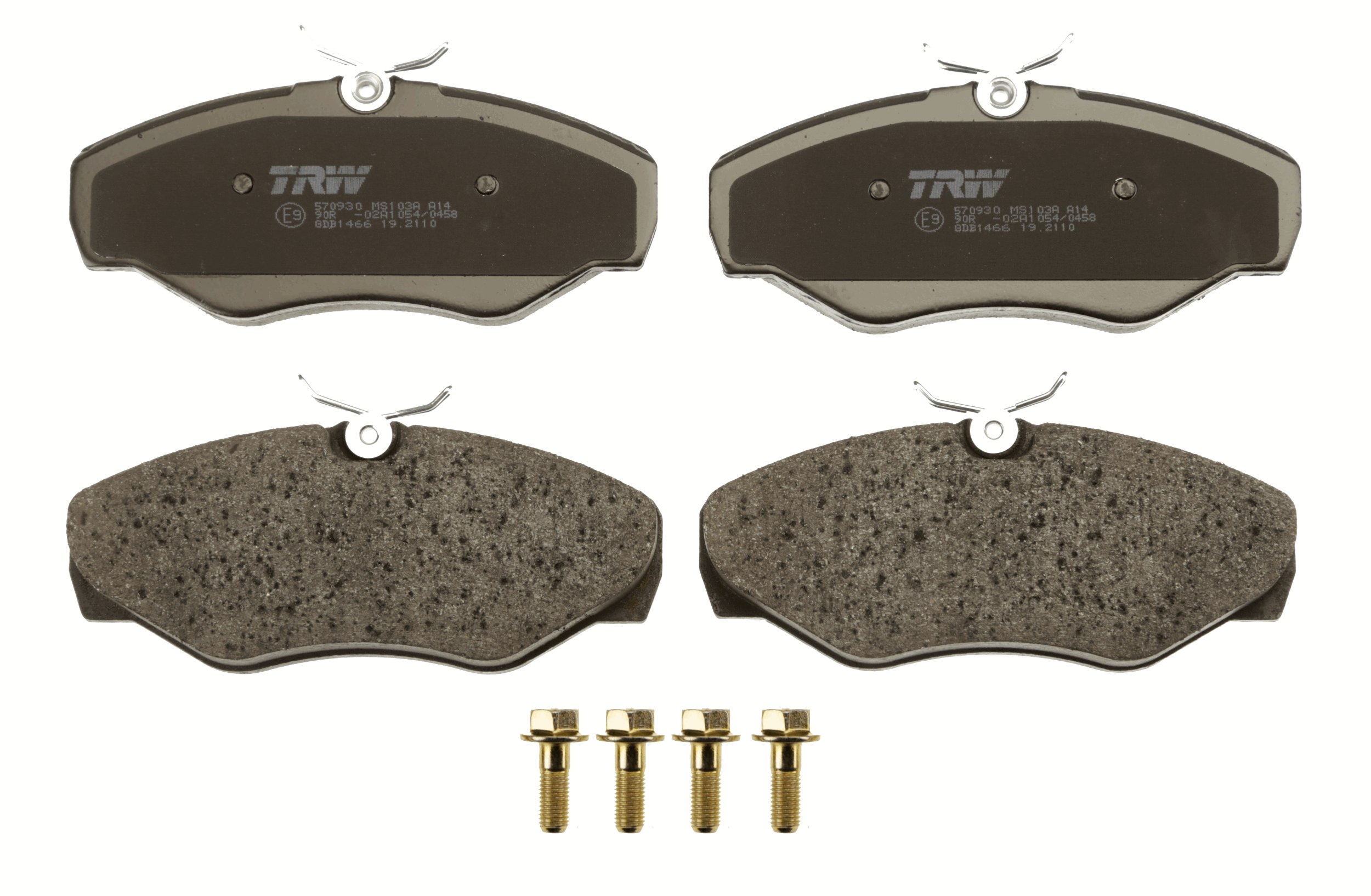 Brake Pad Set, disc brake - GDB1466 TRW