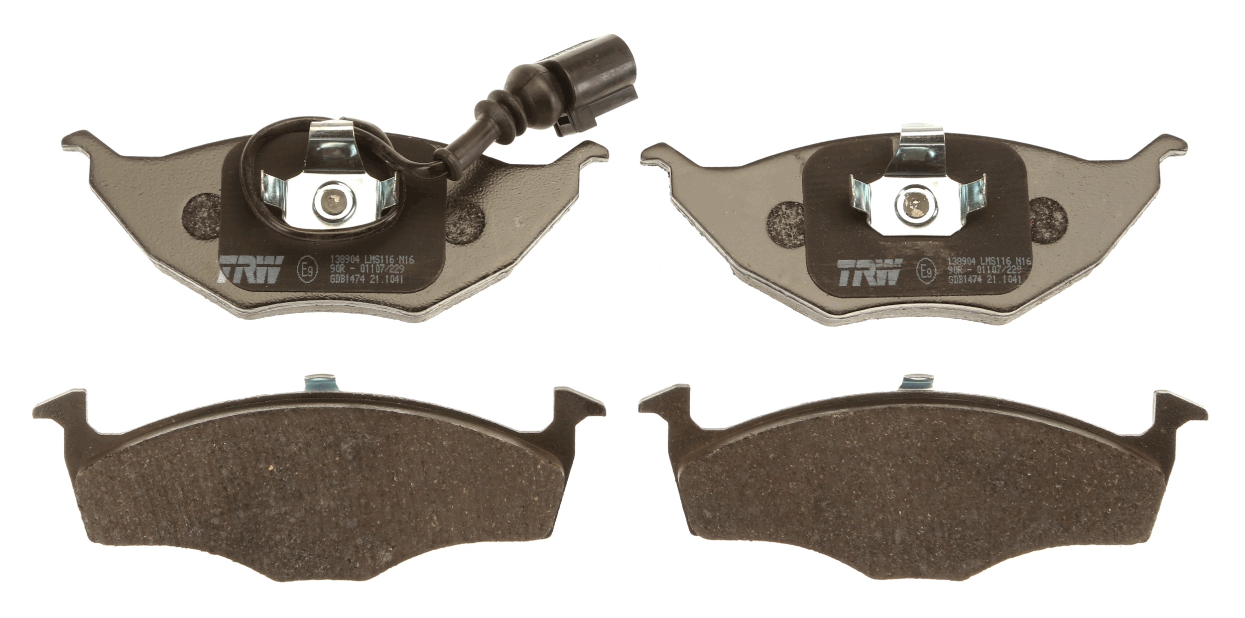 Brake Pad Set, disc brake - GDB1474 TRW