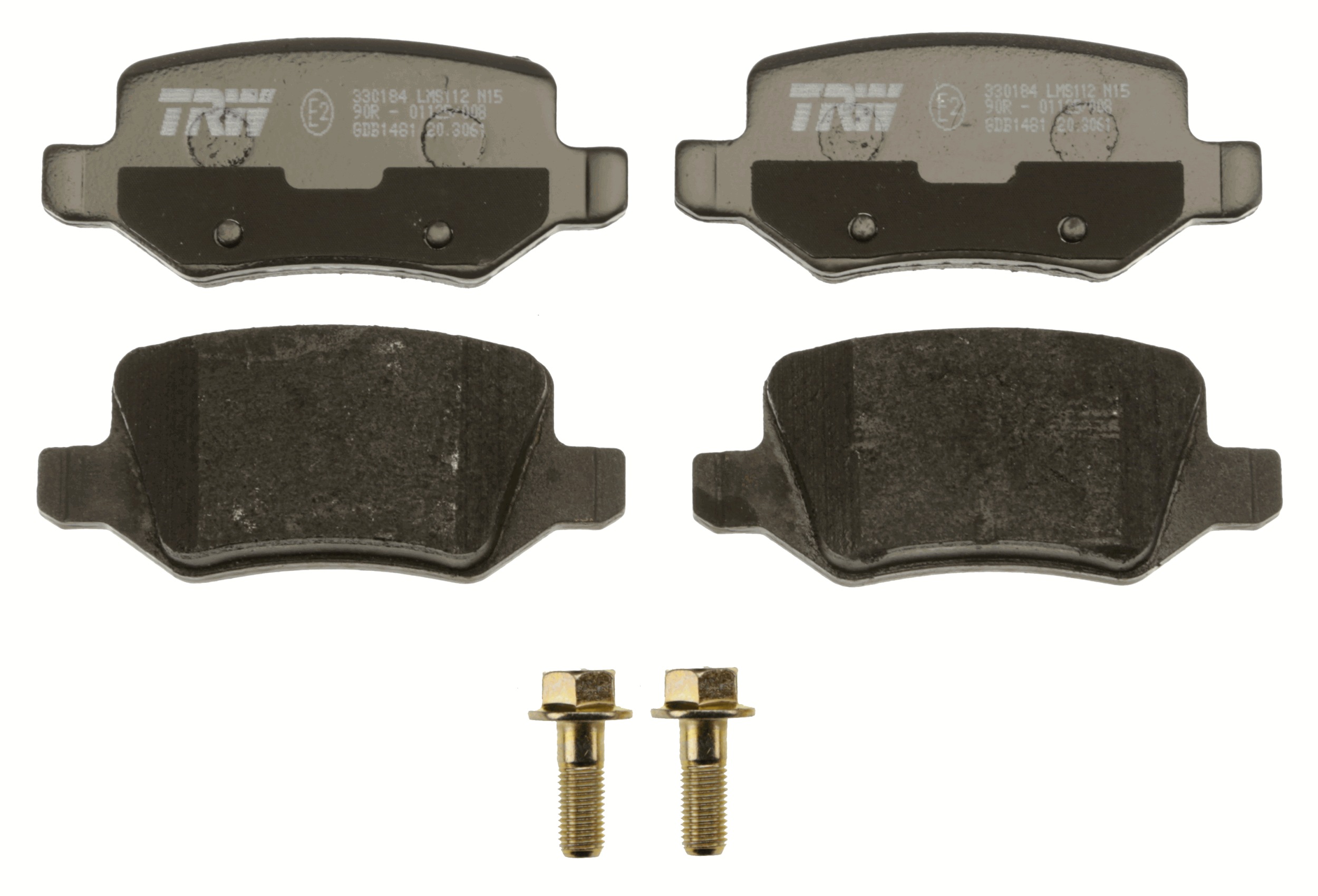 Brake Pad Set, disc brake - GDB1481 TRW