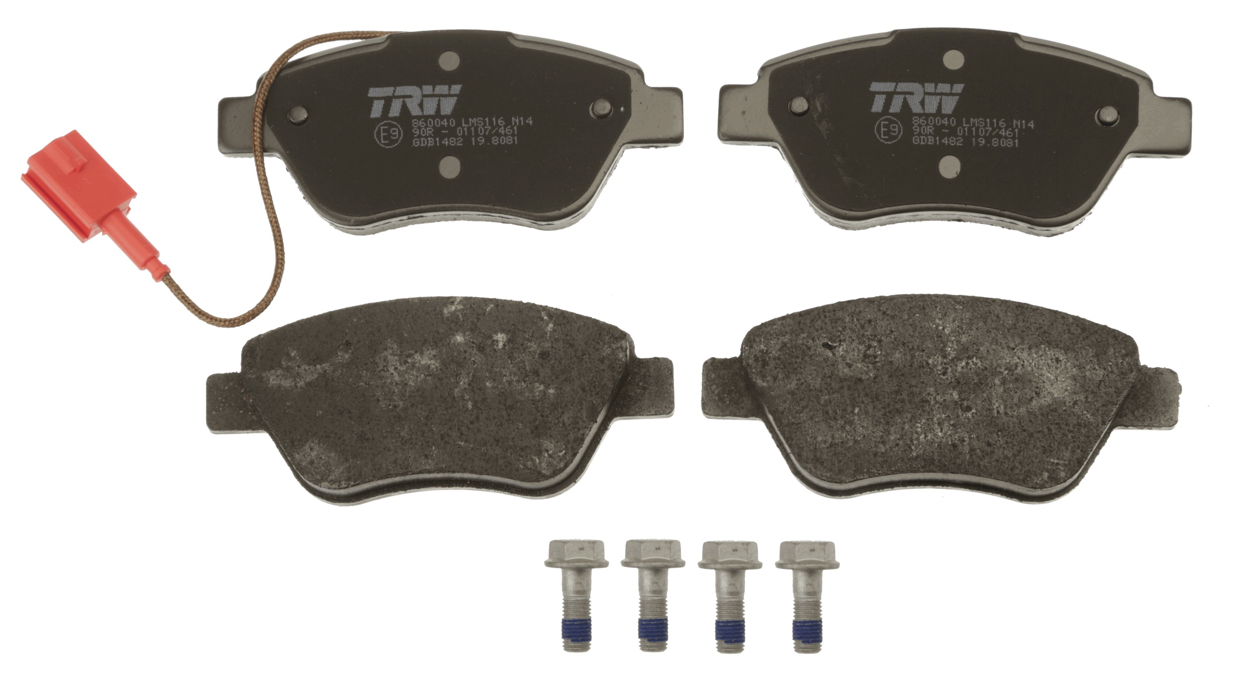 Brake Pad Set, disc brake - GDB1482 TRW