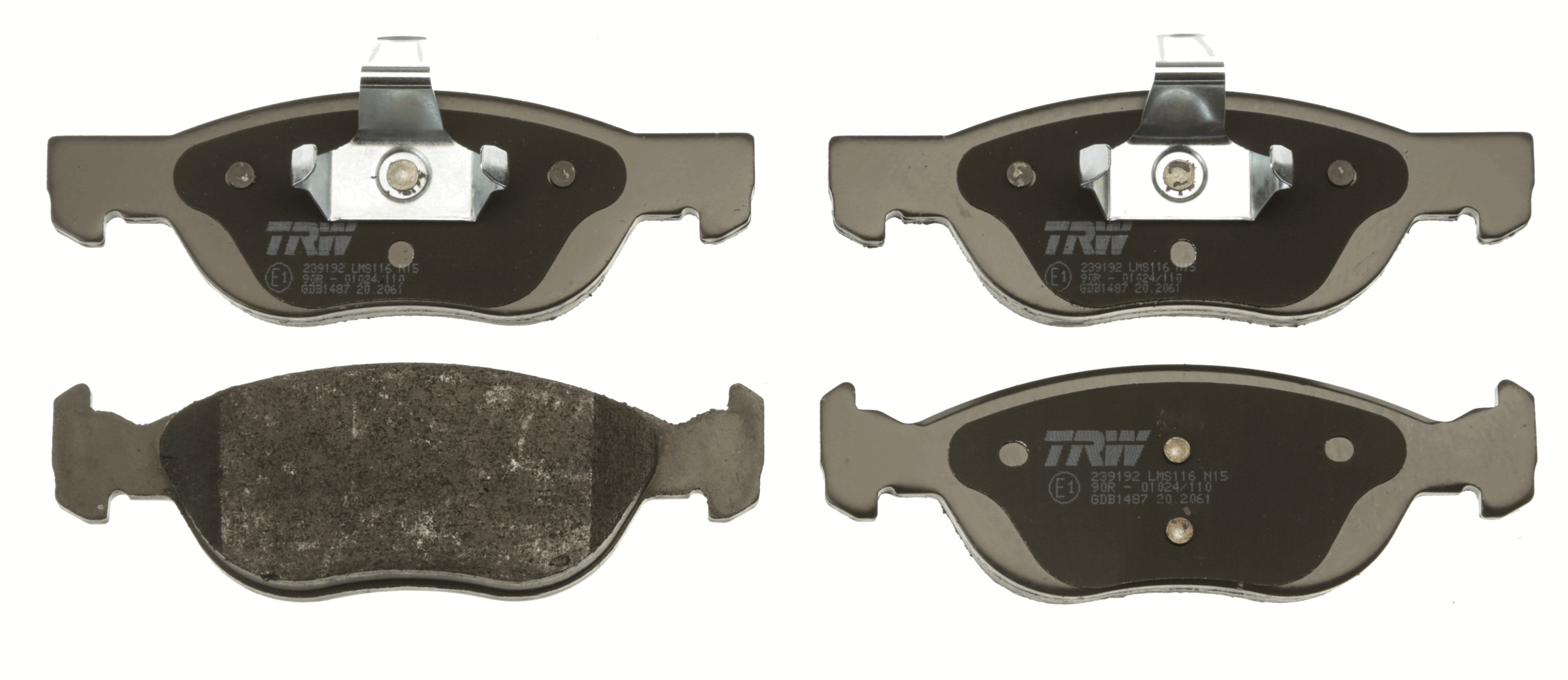Brake Pad Set, disc brake - GDB1487 TRW