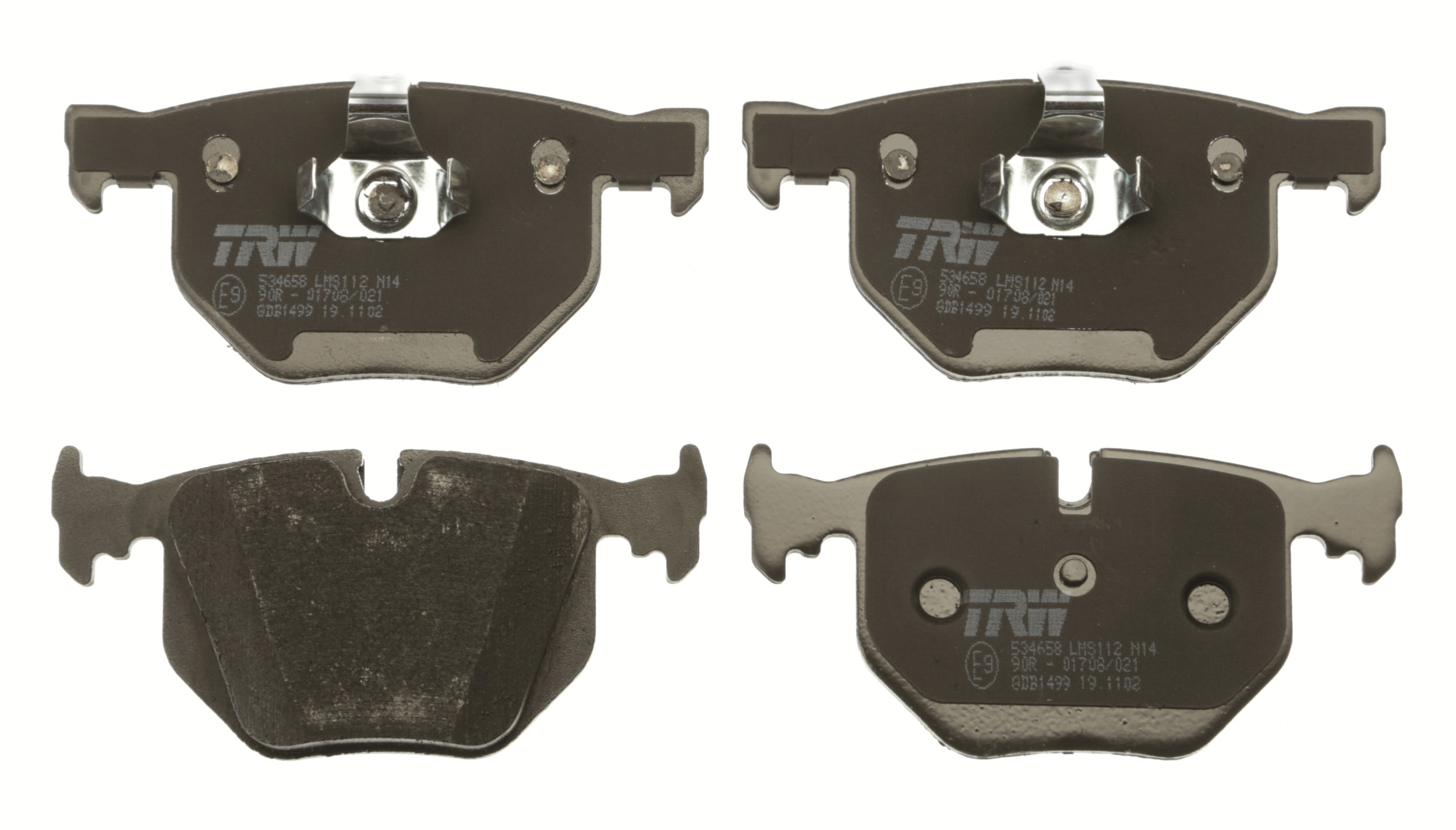 Brake Pad Set, disc brake - GDB1499 TRW