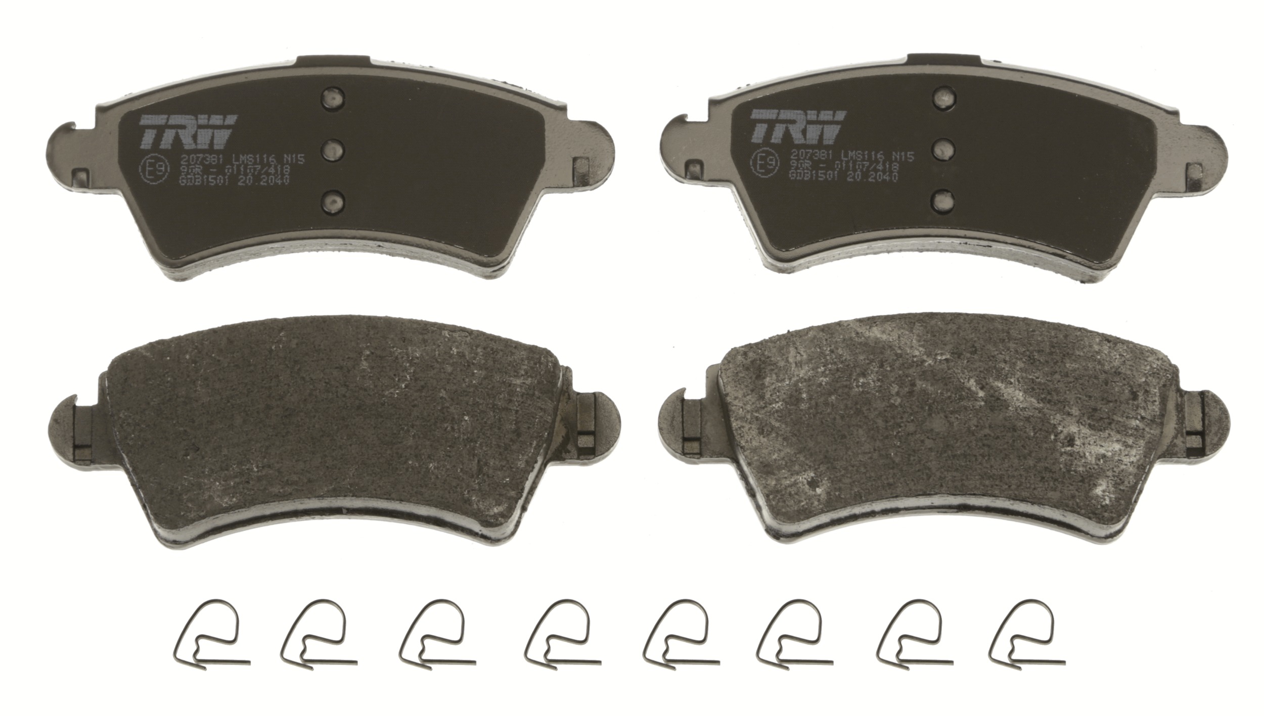 Brake Pad Set, disc brake - GDB1501 TRW