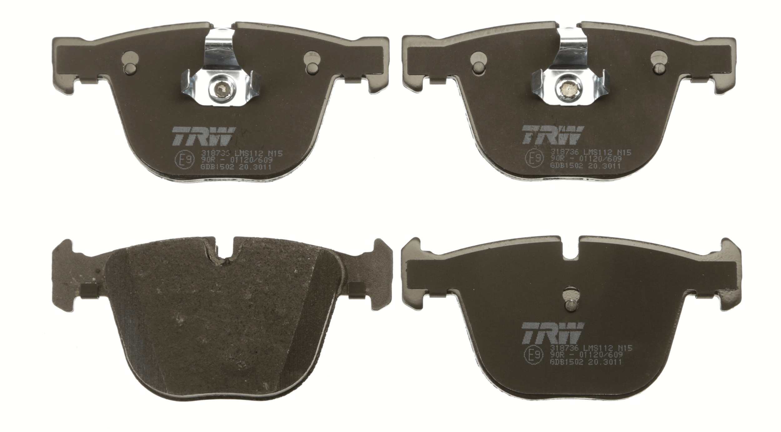 Brake Pad Set, disc brake - GDB1502 TRW