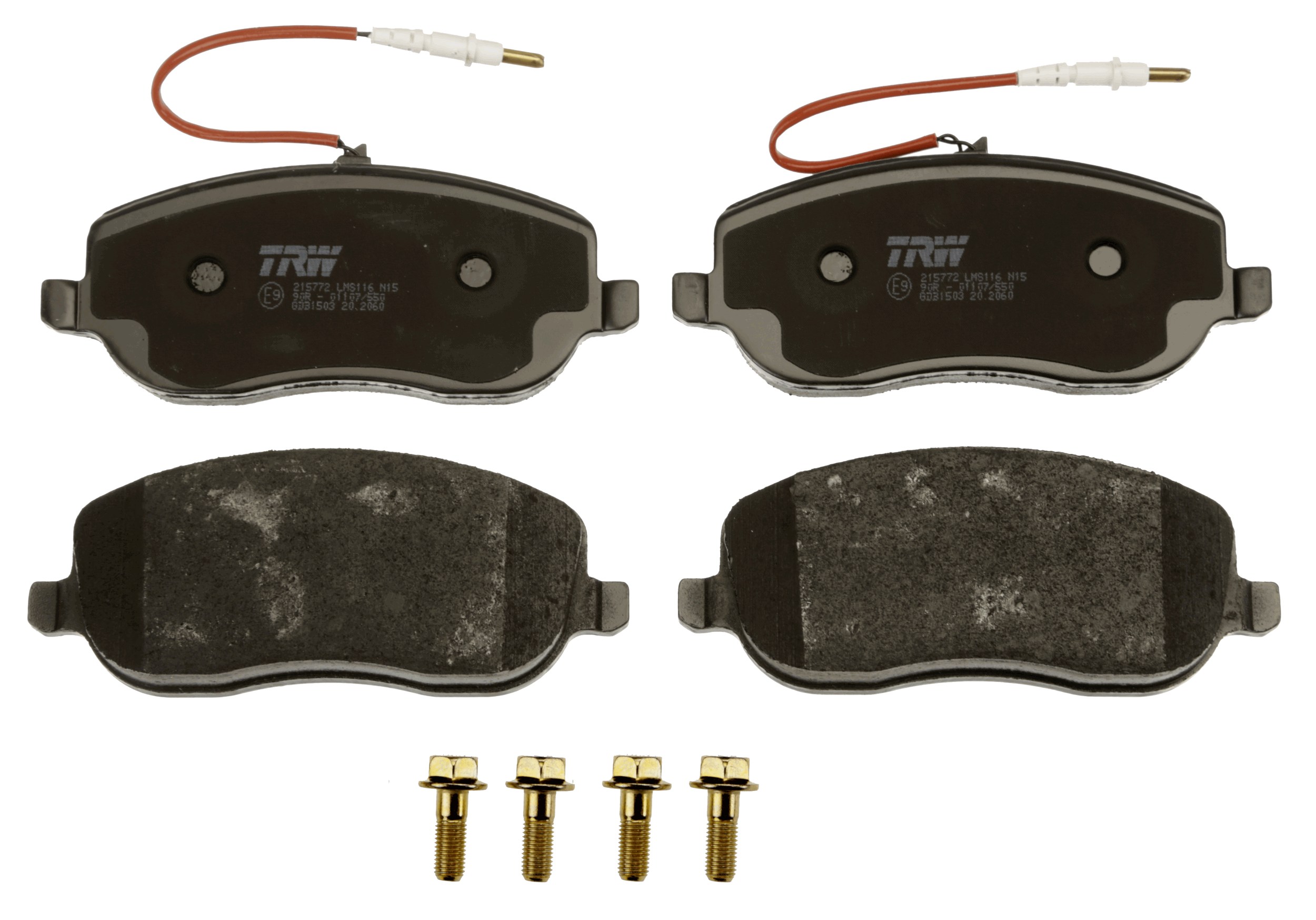 Brake Pad Set, disc brake - GDB1503 TRW