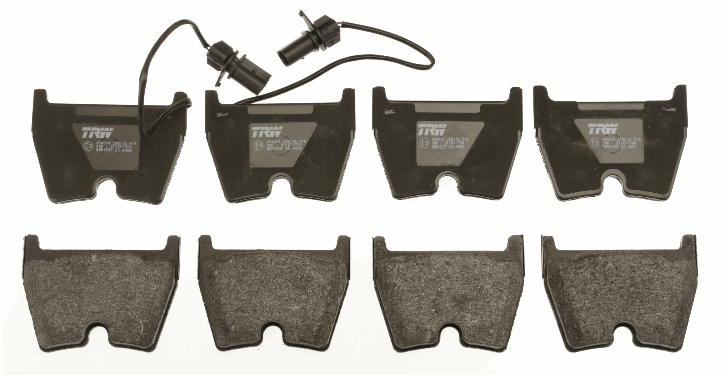 Brake Pad Set, disc brake - GDB1507 TRW