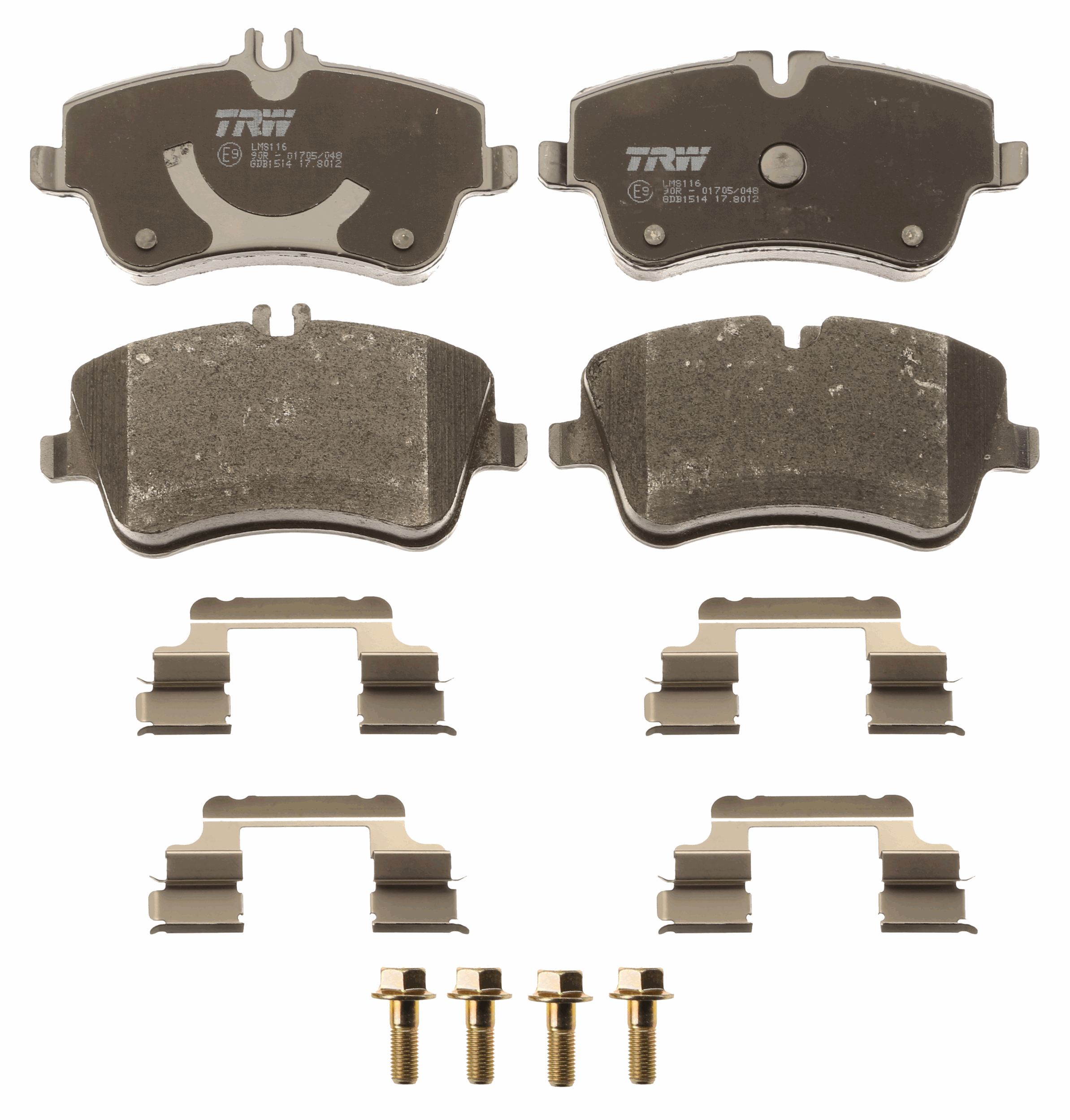 Brake Pad Set, disc brake - GDB1514 TRW