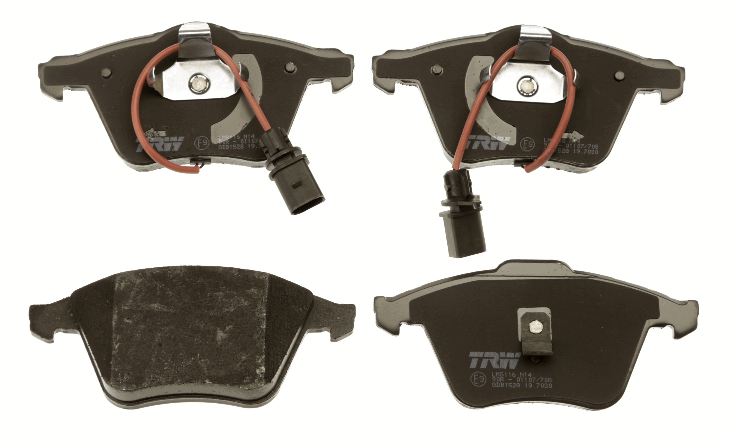 Brake Pad Set, disc brake - GDB1528 TRW