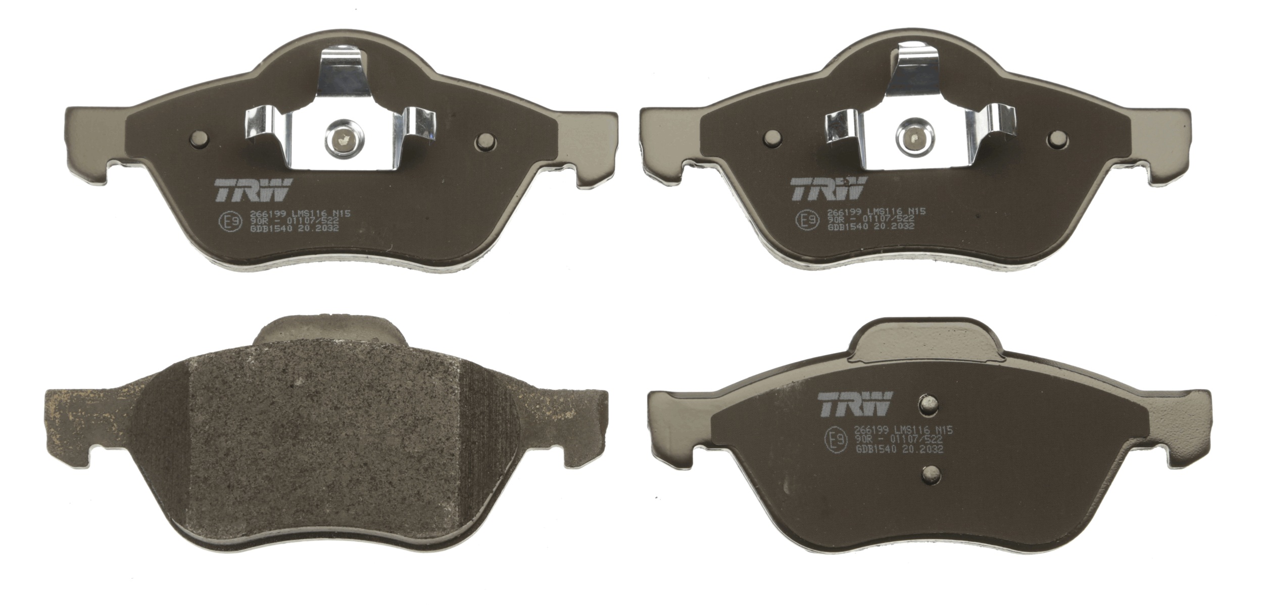 Brake Pad Set, disc brake - GDB1540 TRW