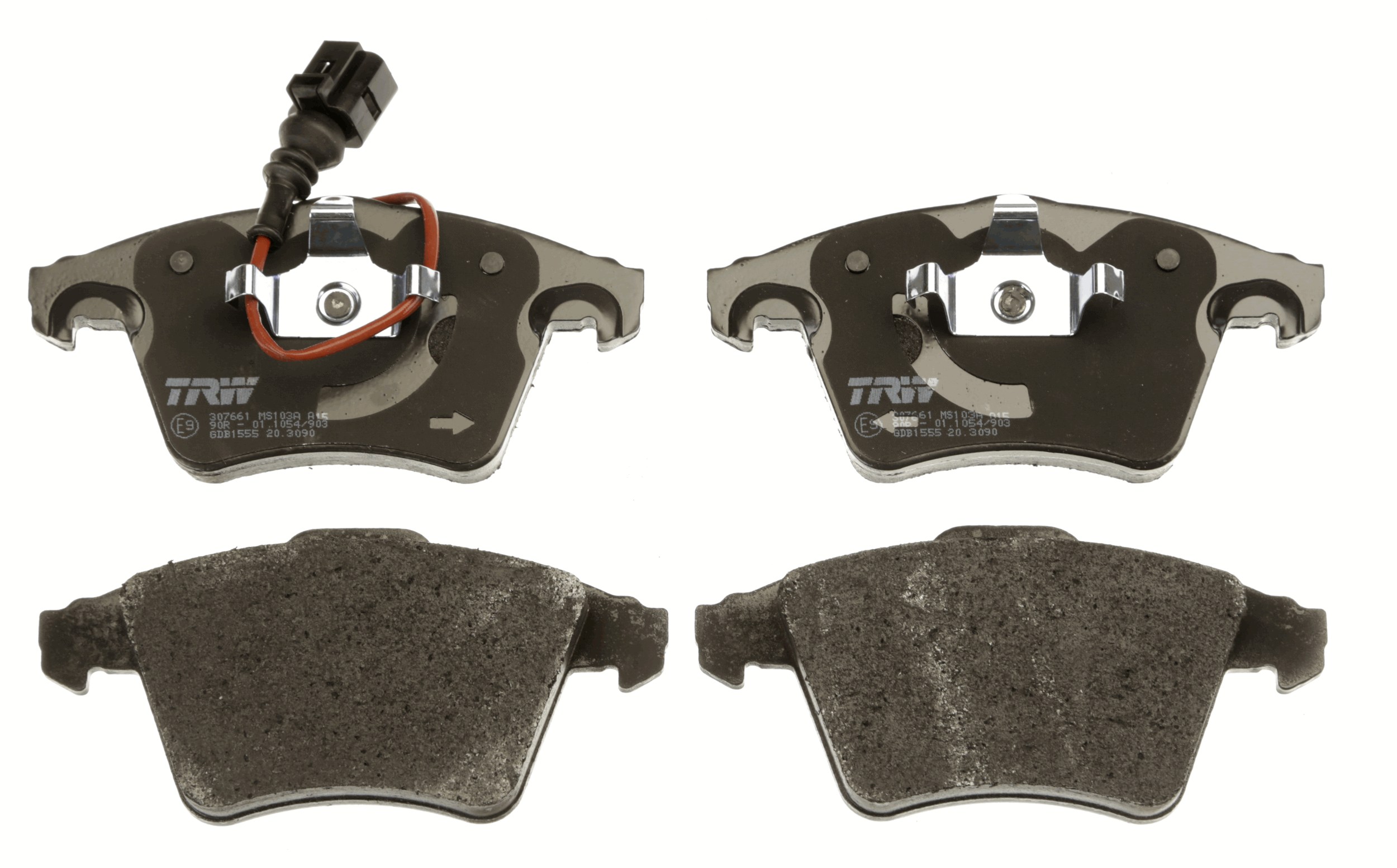 Brake Pad Set, disc brake - GDB1555 TRW