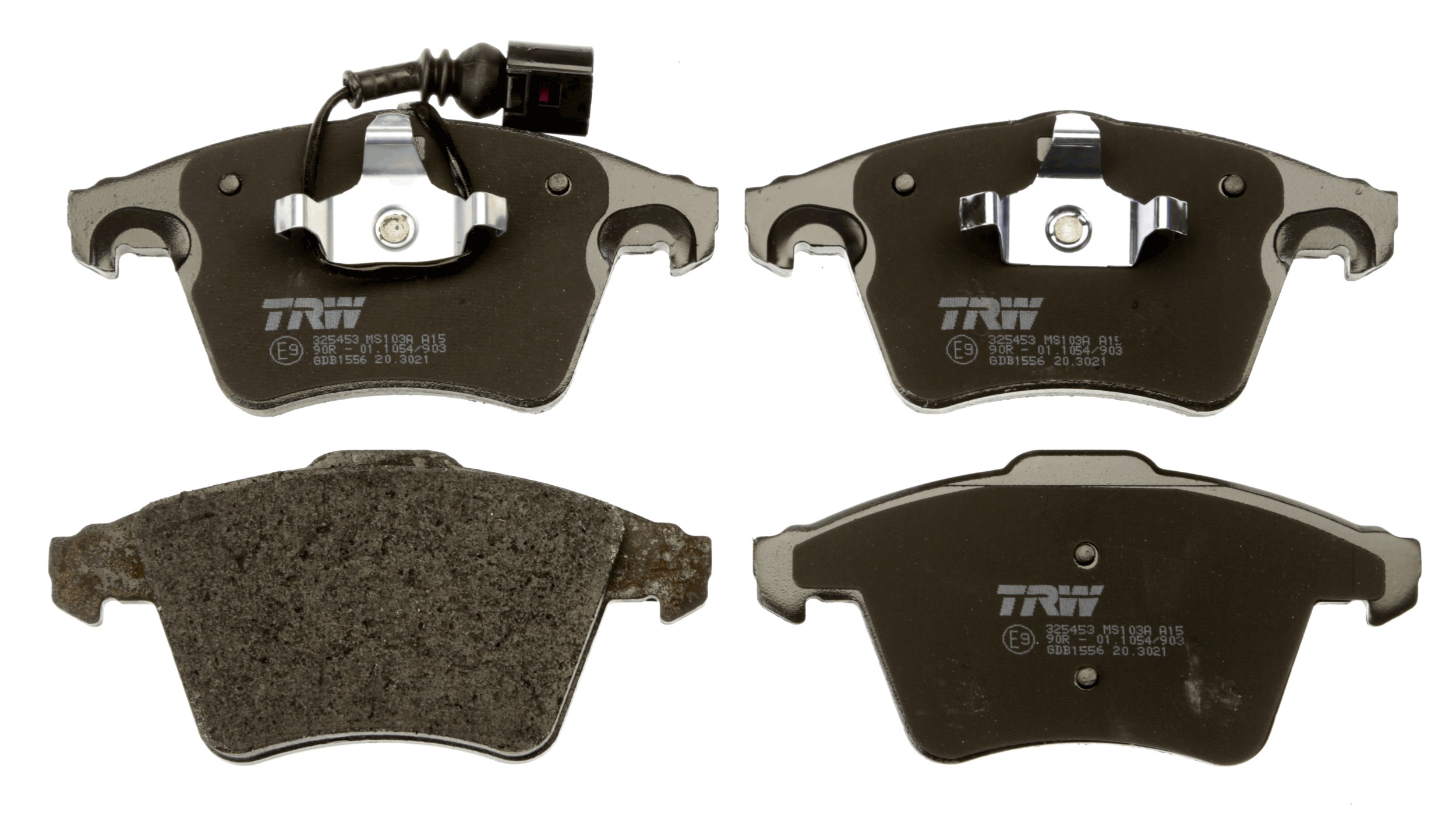 Brake Pad Set, disc brake - GDB1556 TRW