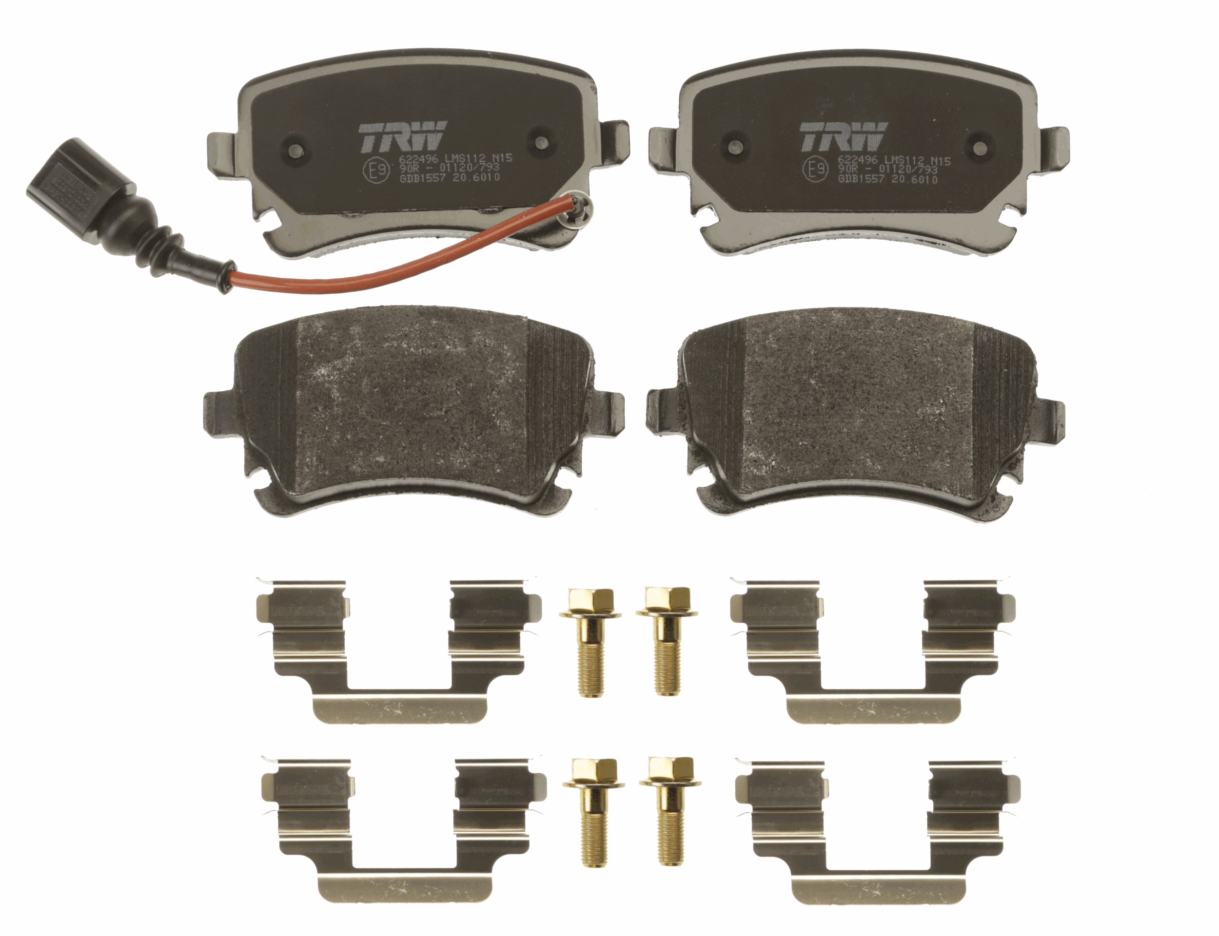Brake Pad Set, disc brake - GDB1557 TRW