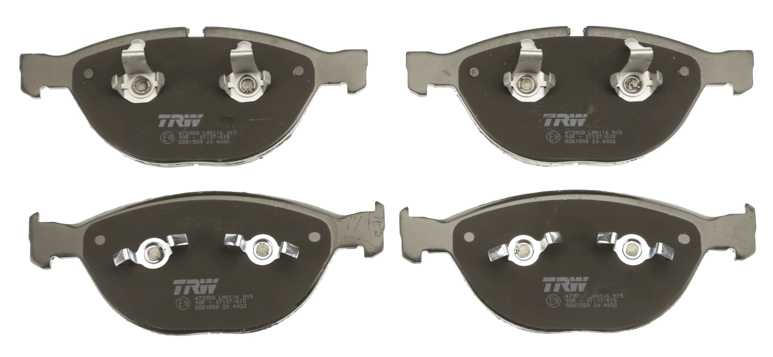 Brake Pad Set, disc brake - GDB1558 TRW