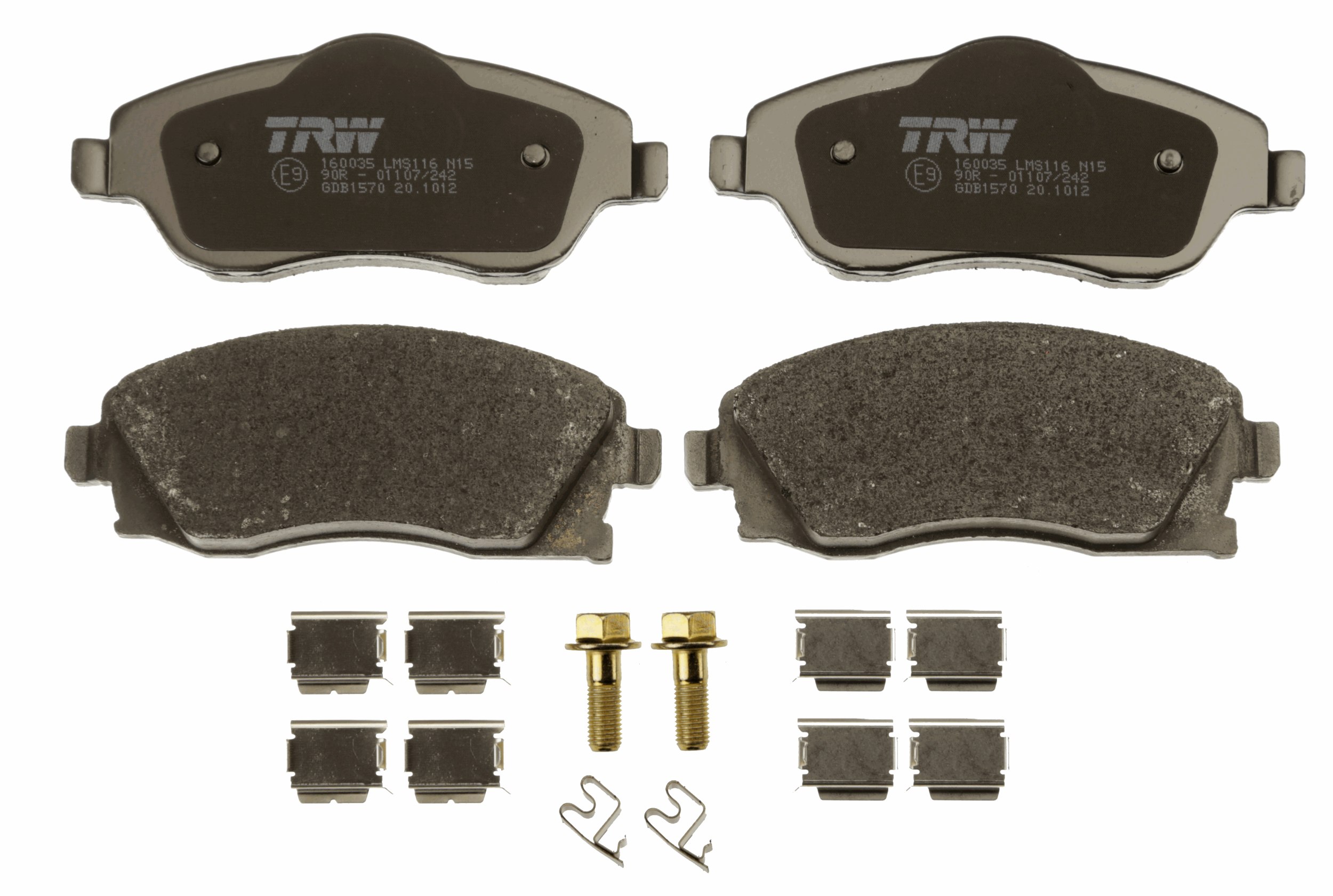 Brake Pad Set, disc brake - GDB1570 TRW
