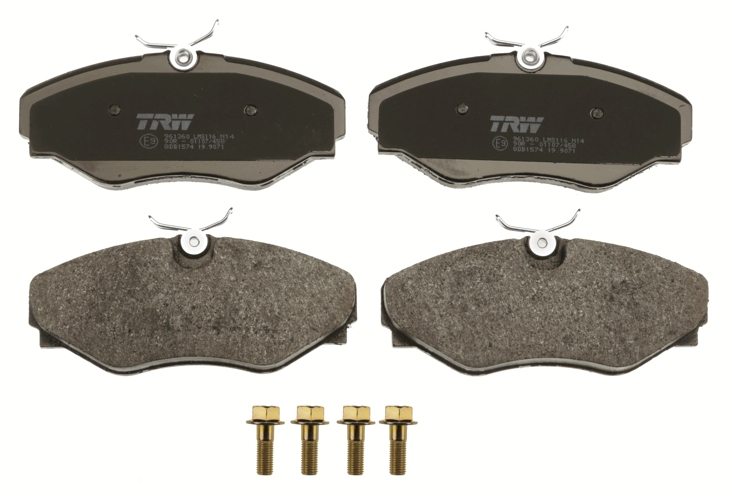 Brake Pad Set, disc brake - GDB1574 TRW