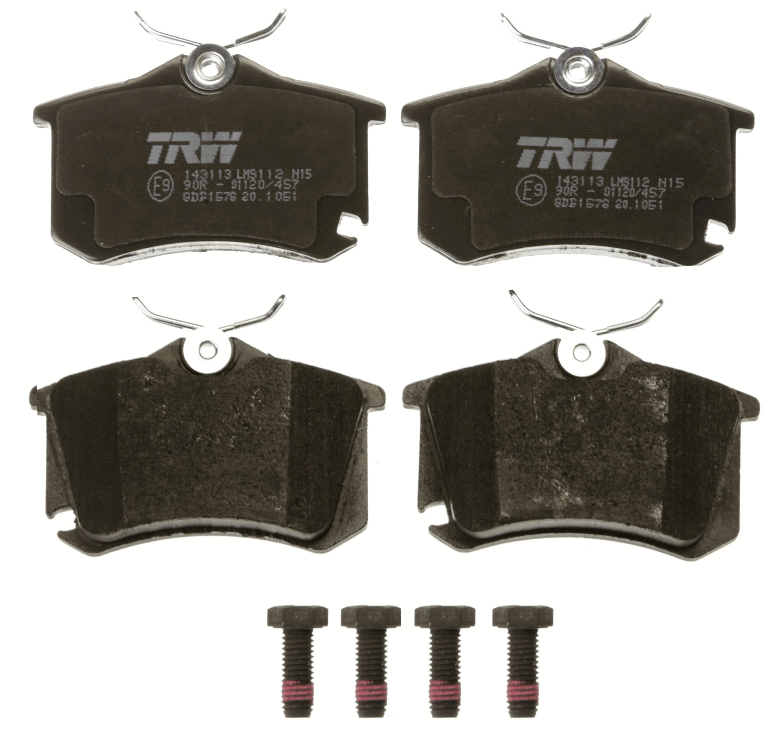 Kit pastiglie freno, Freno a disco - GDB1578 TRW