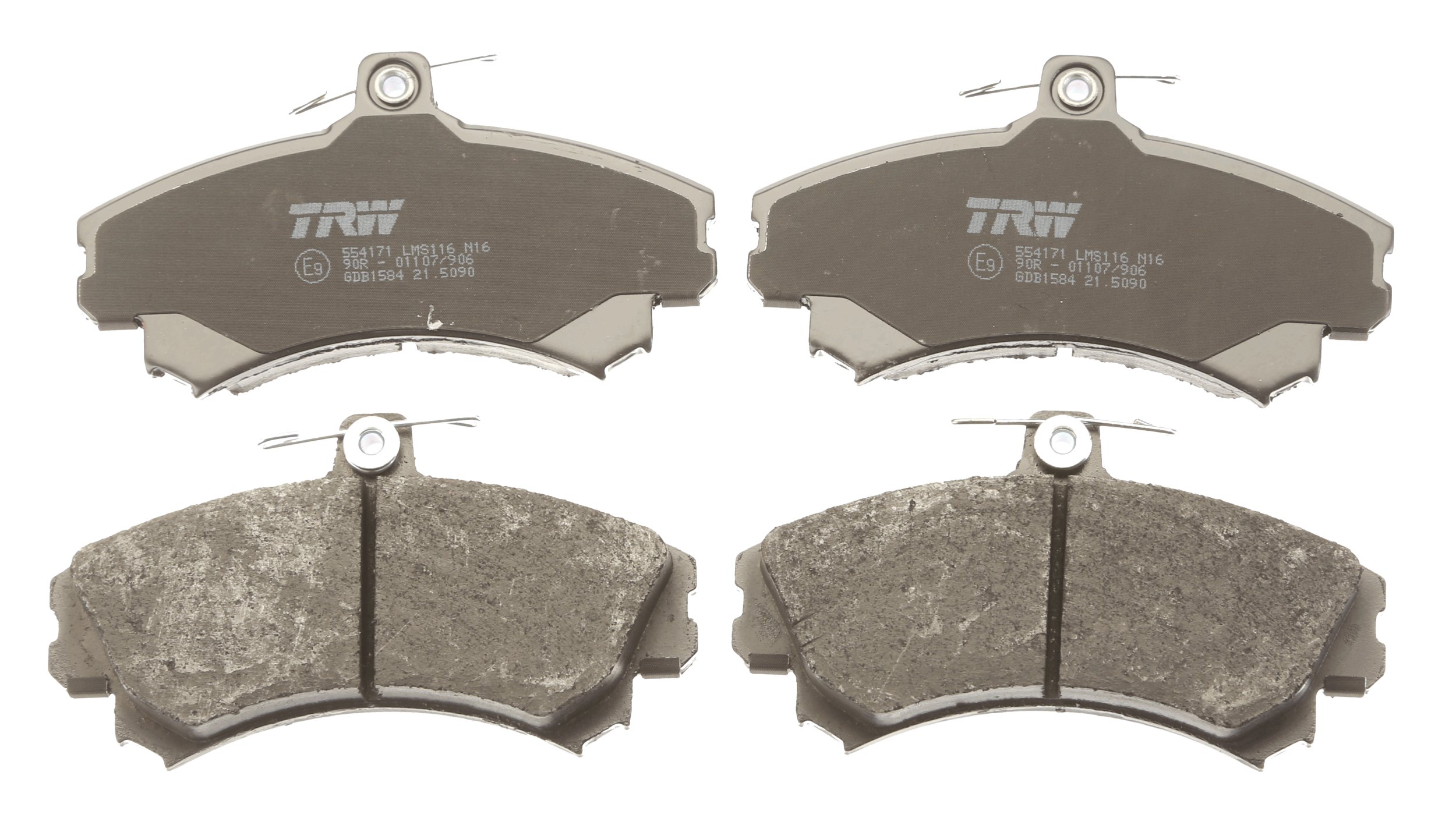Brake Pad Set, disc brake - GDB1584 TRW