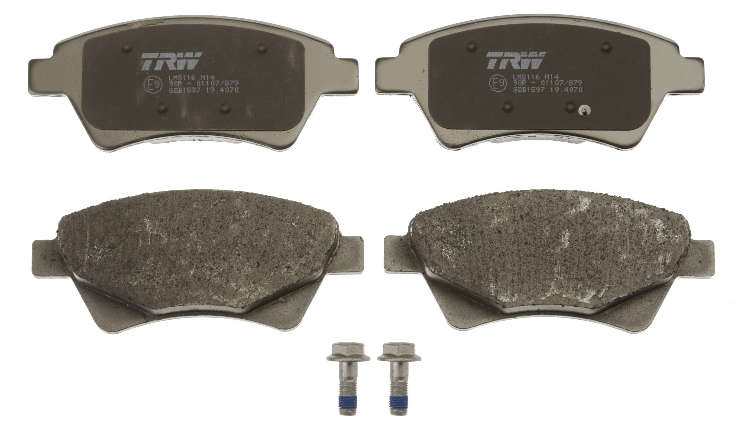 Brake Pad Set, disc brake - GDB1597 TRW