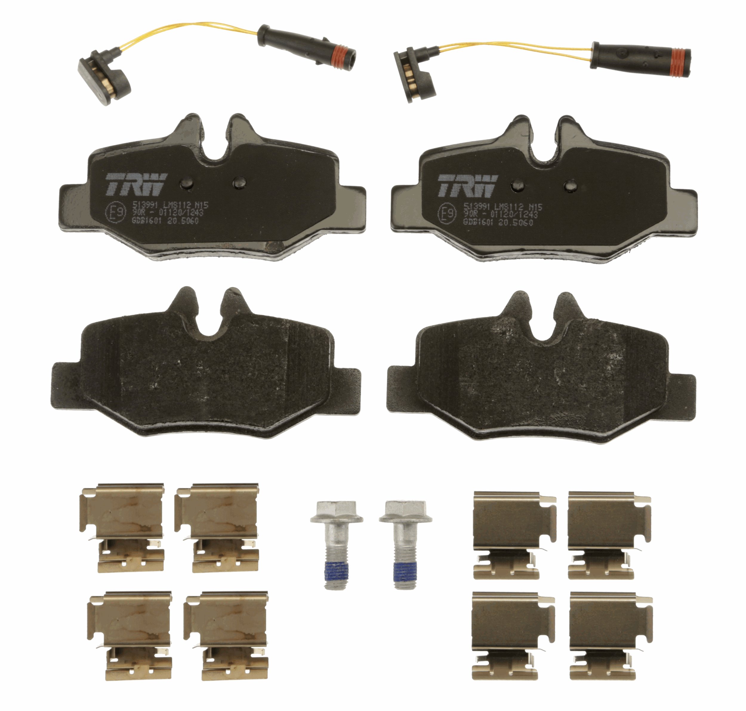 Brake Pad Set, disc brake - GDB1601 TRW